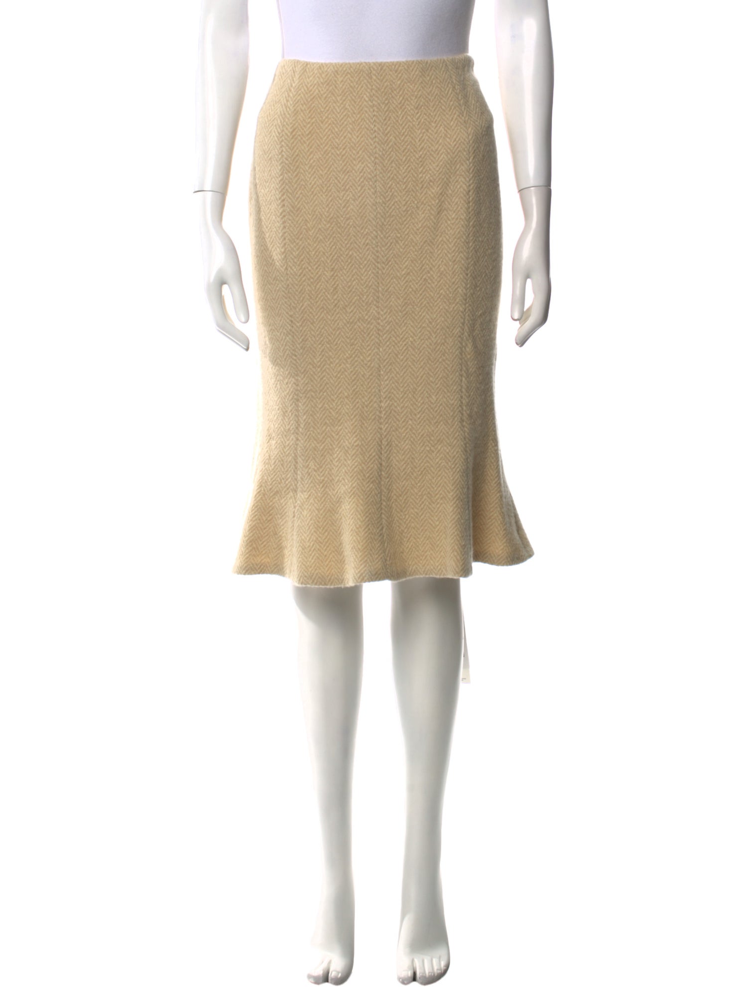Ralph Lauren Black Label Wool Knee-Length Skirt