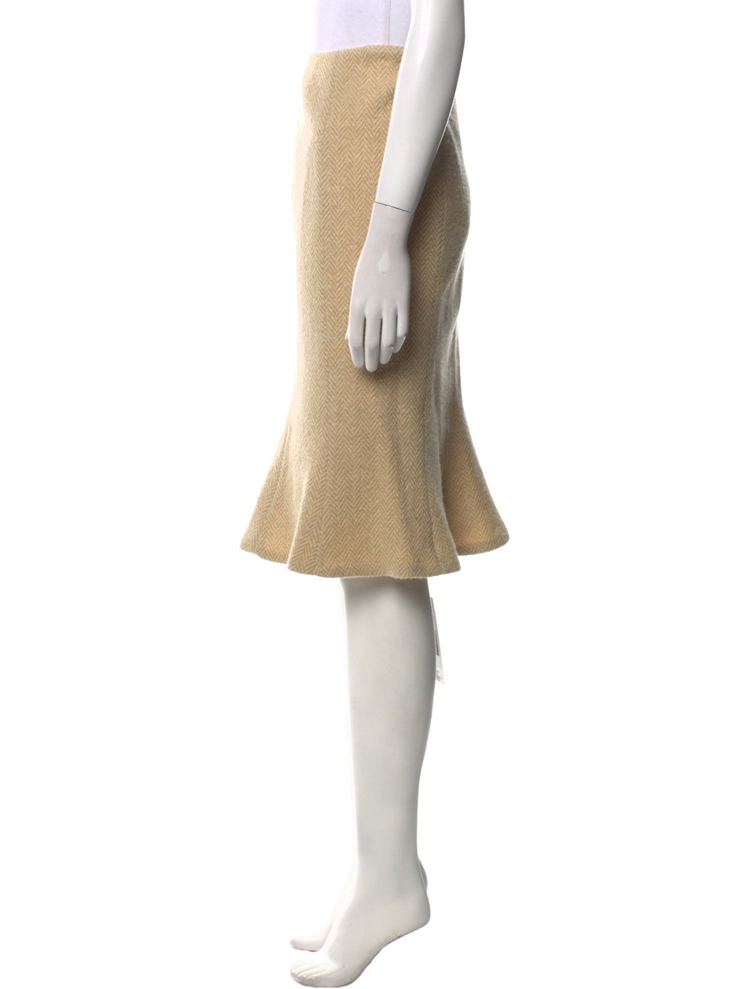 Ralph Lauren Black Label Wool Knee-Length Skirt