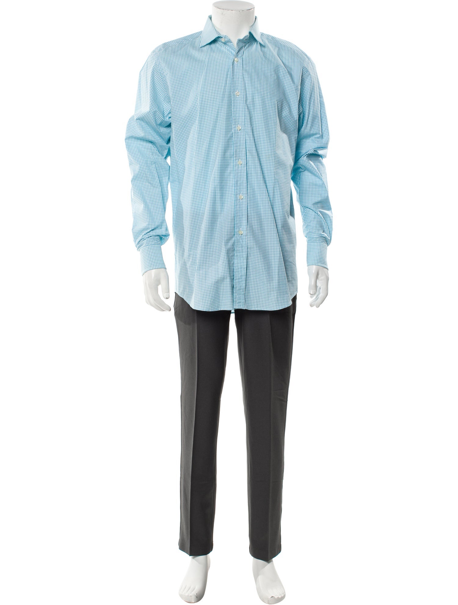 Ralph Lauren Black Label Plaid Print Long Sleeve Shirt