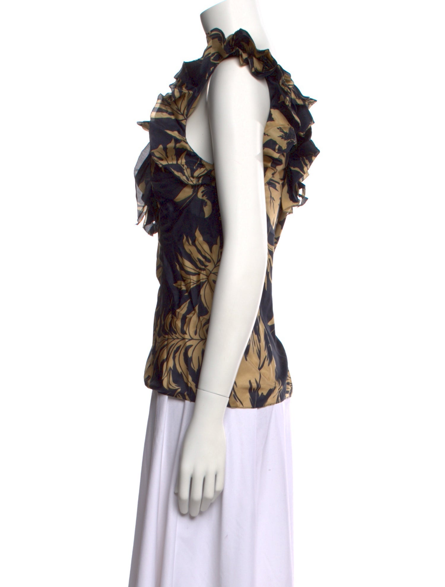 Ralph Lauren Black Label Silk Printed Blouse