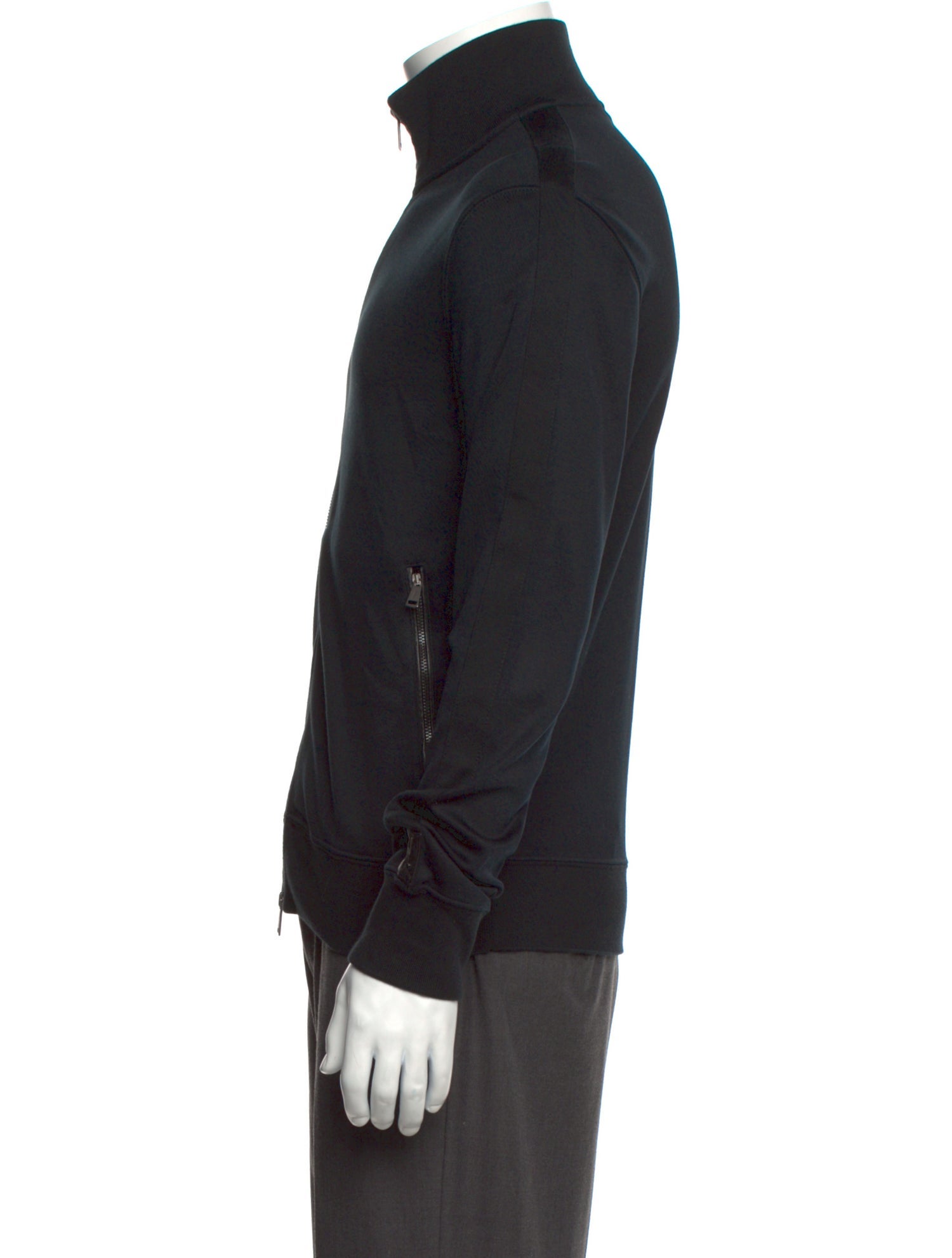 Ralph Lauren Black Label Mock Neck Long Sleeve Cardigan
