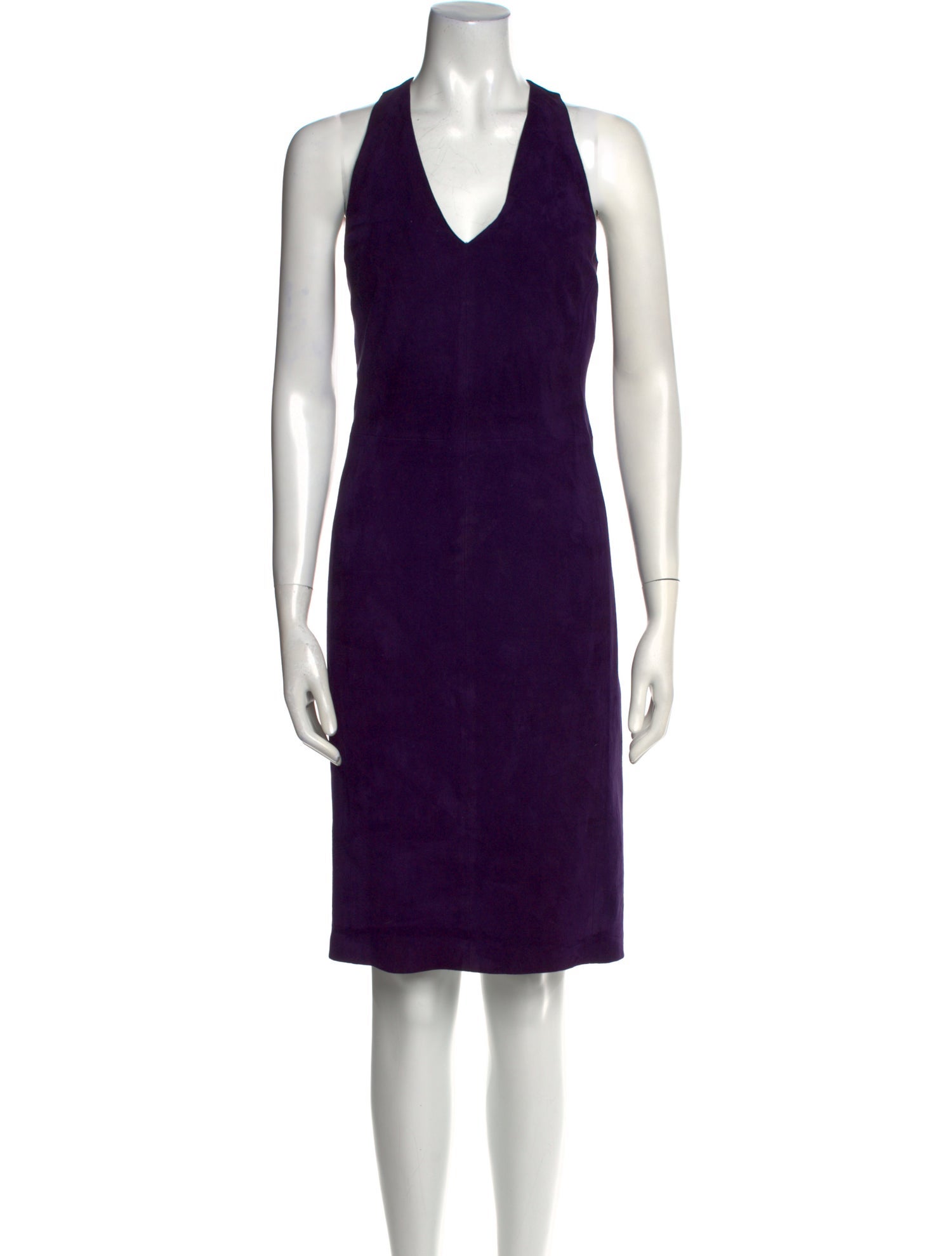 Ralph Lauren Black Label Suede Knee-Length Dress w/ Tags
