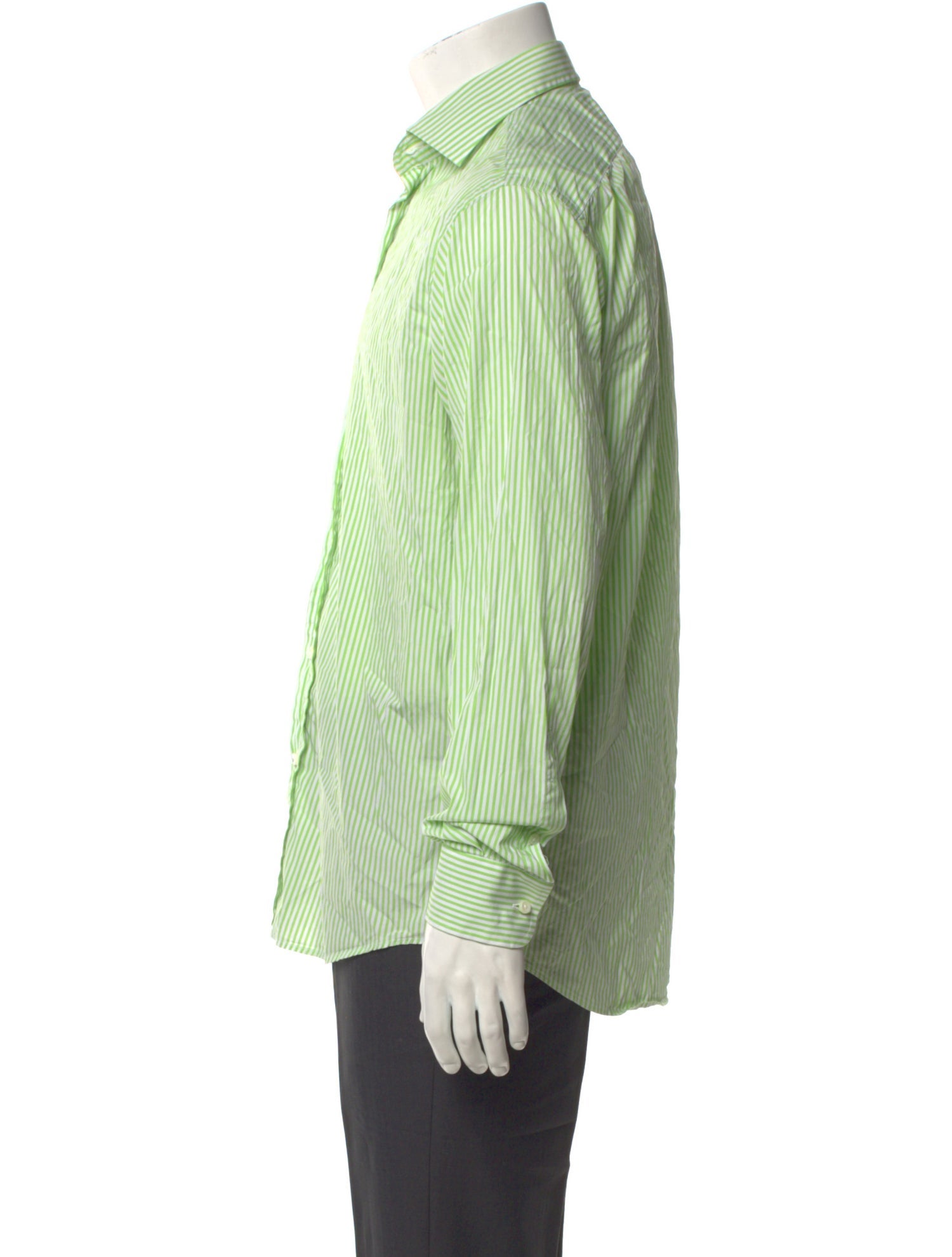 Ralph Lauren Black Label Striped Long Sleeve Dress Shirt