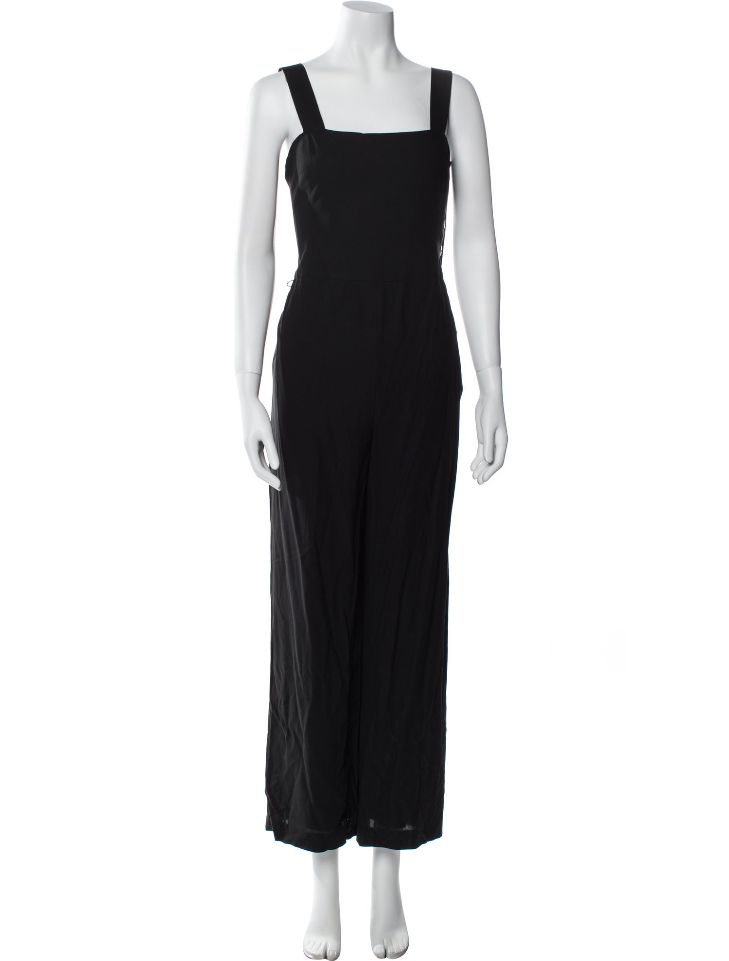 Ralph Lauren Black Label Wool Square Neckline Jumpsuit