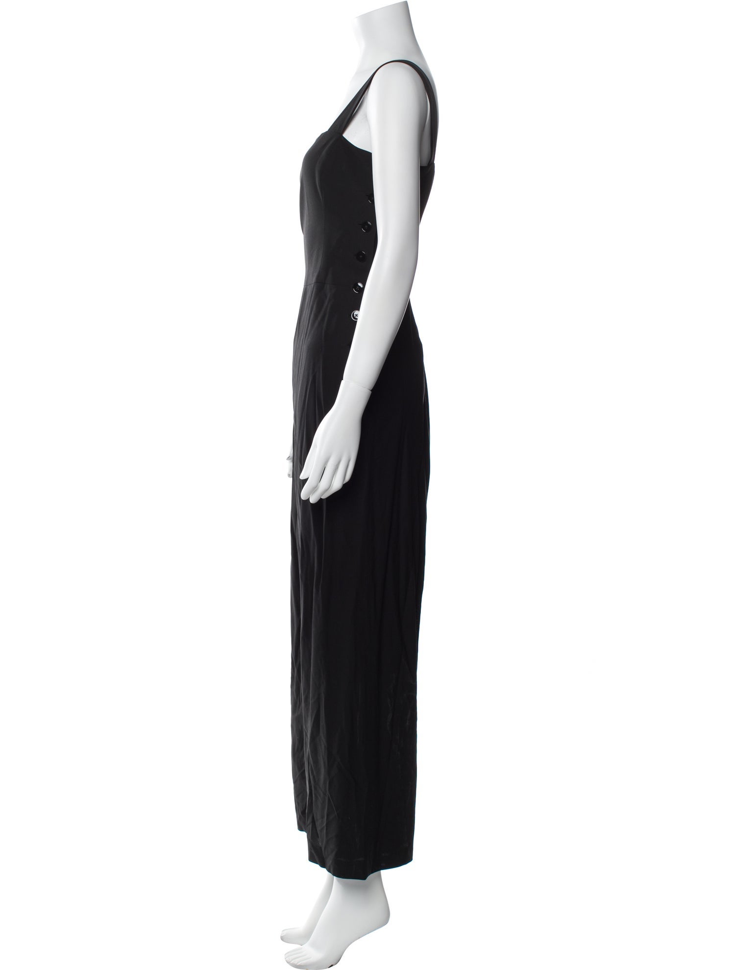 Ralph Lauren Black Label Wool Square Neckline Jumpsuit
