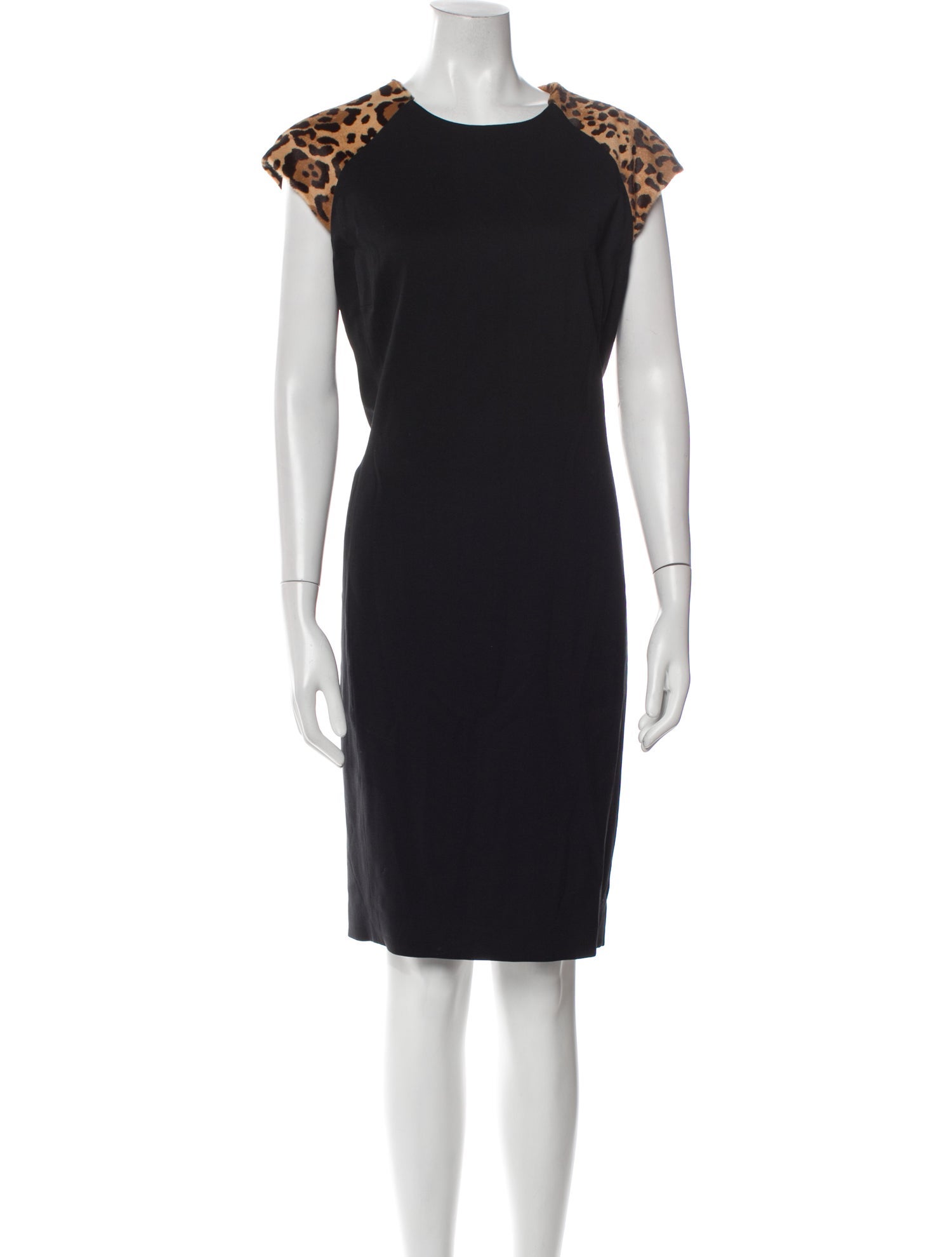 Ralph Lauren Black Label Virgin Wool Knee-Length Dress