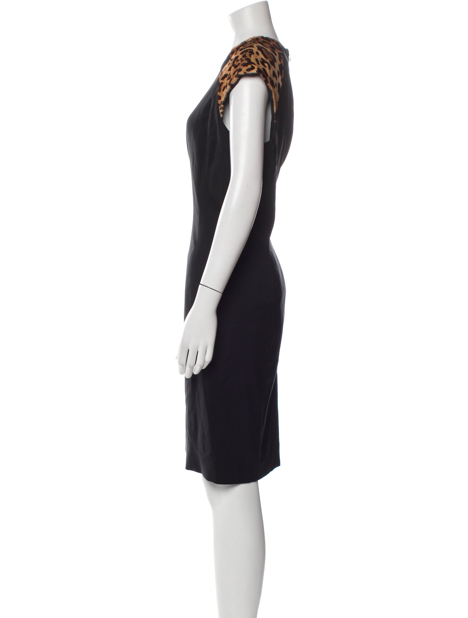 Ralph Lauren Black Label Virgin Wool Knee-Length Dress