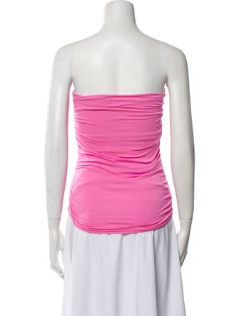 Ralph Lauren Black Label Silk Strapless Top