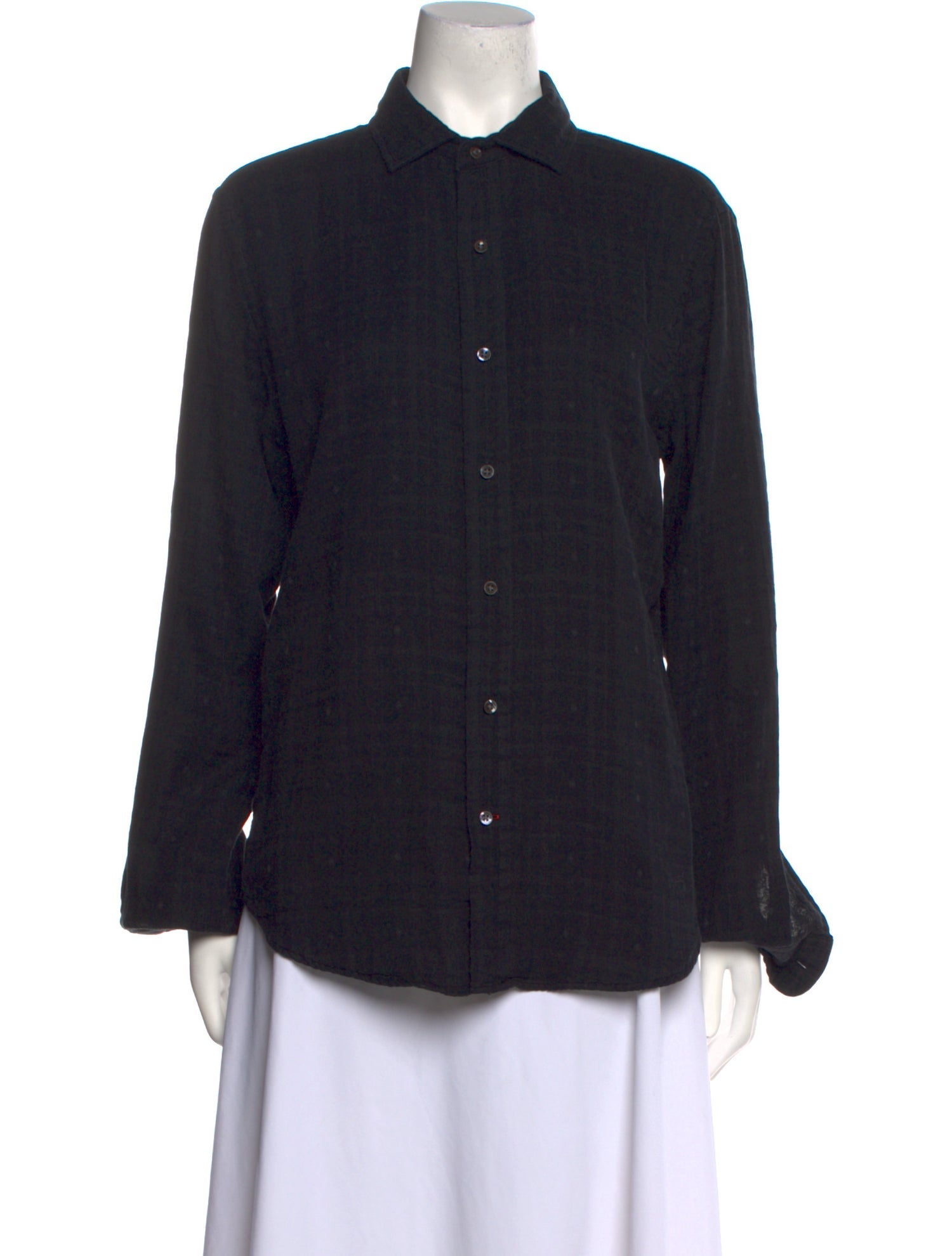 Ralph Lauren Black Label Long Sleeve Button-Up Top