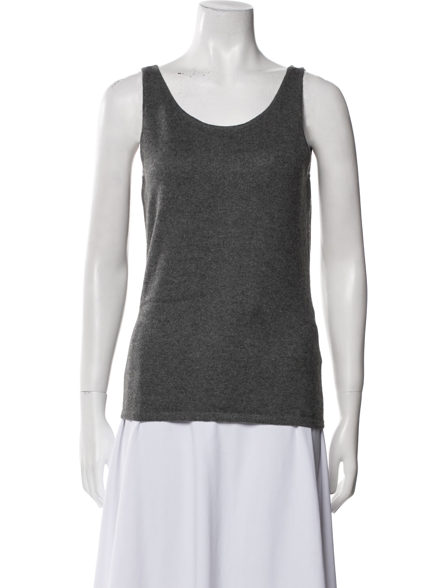 Ralph Lauren Black Label Cashmere Scoop Neck Top