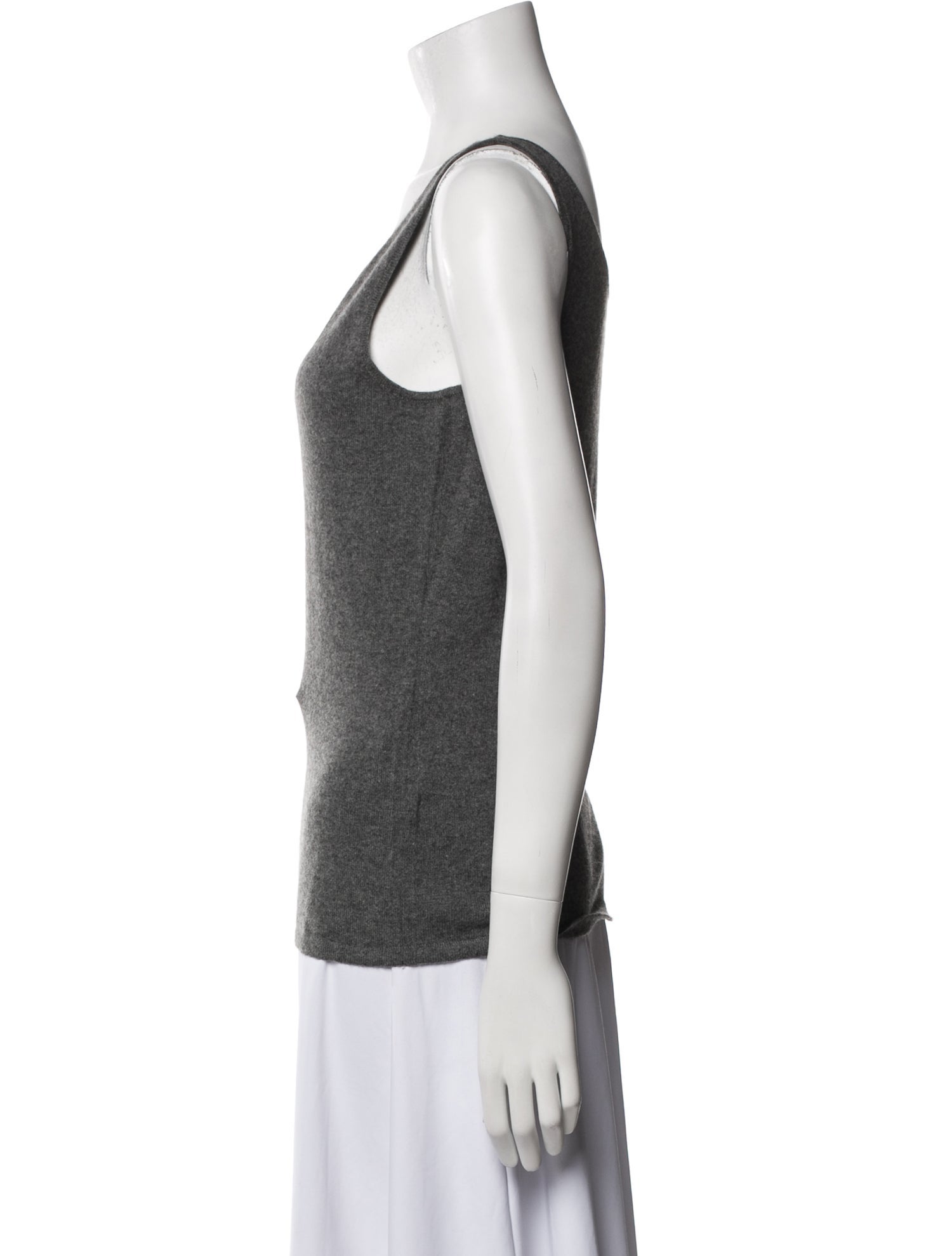 Ralph Lauren Black Label Cashmere Scoop Neck Top