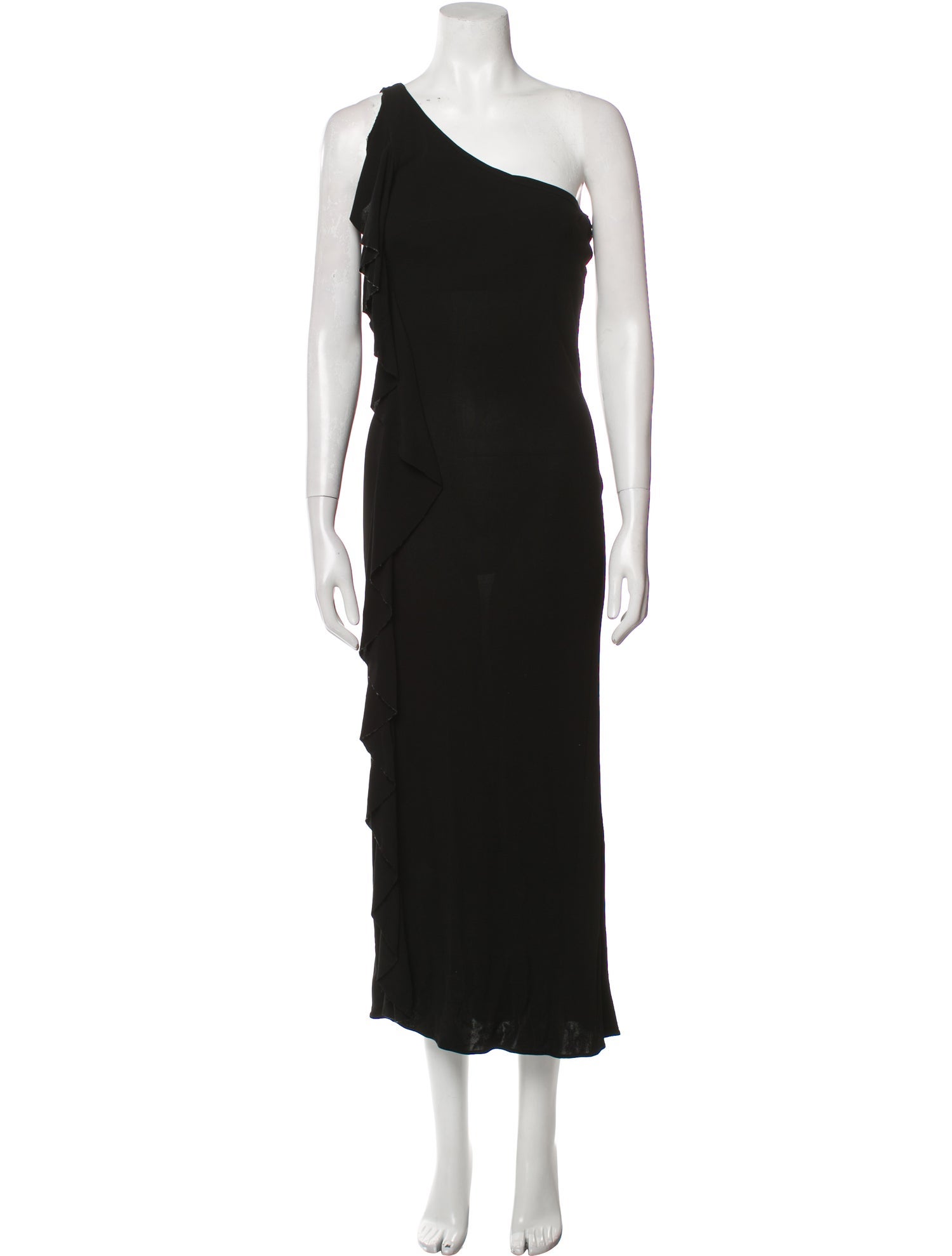 Ralph Lauren Black Label One-Shoulder Long Dress