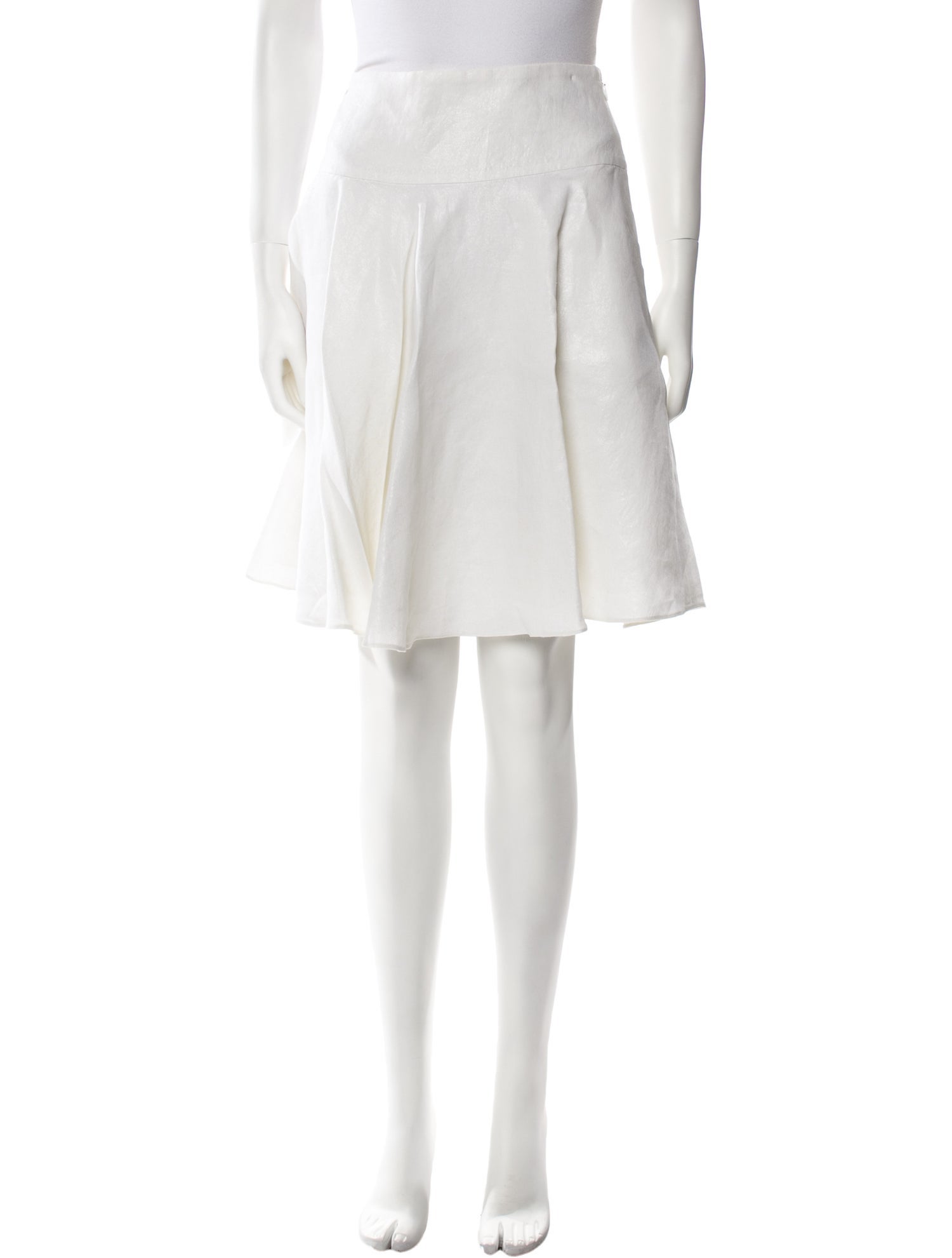 Ralph Lauren Black Label Linen Knee-Length Skirt