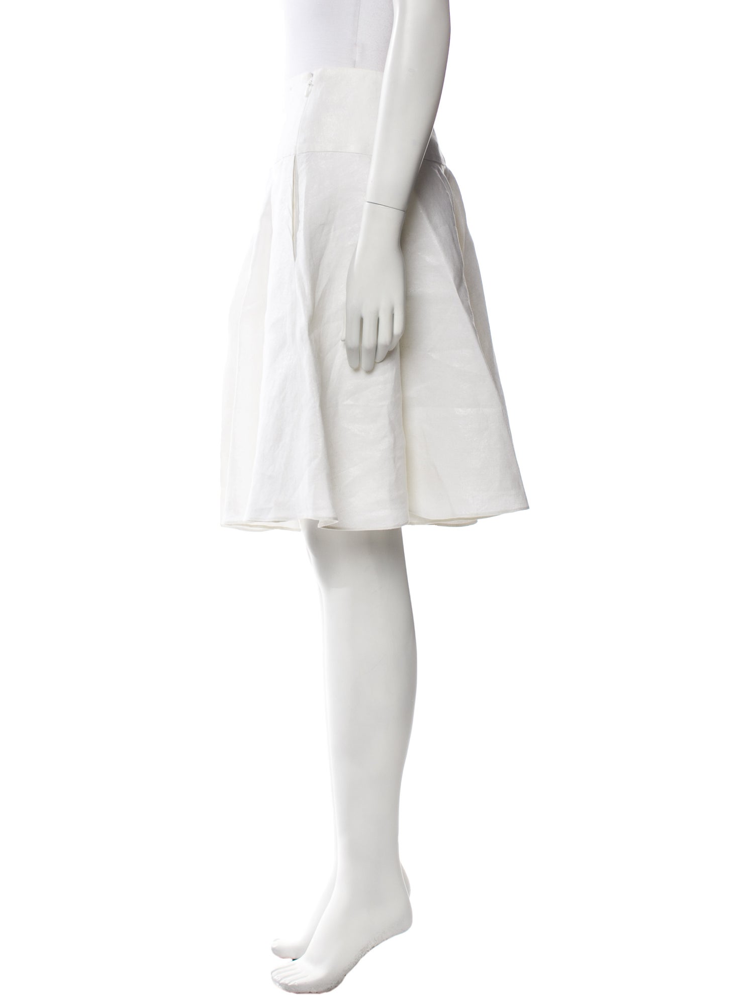 Ralph Lauren Black Label Linen Knee-Length Skirt