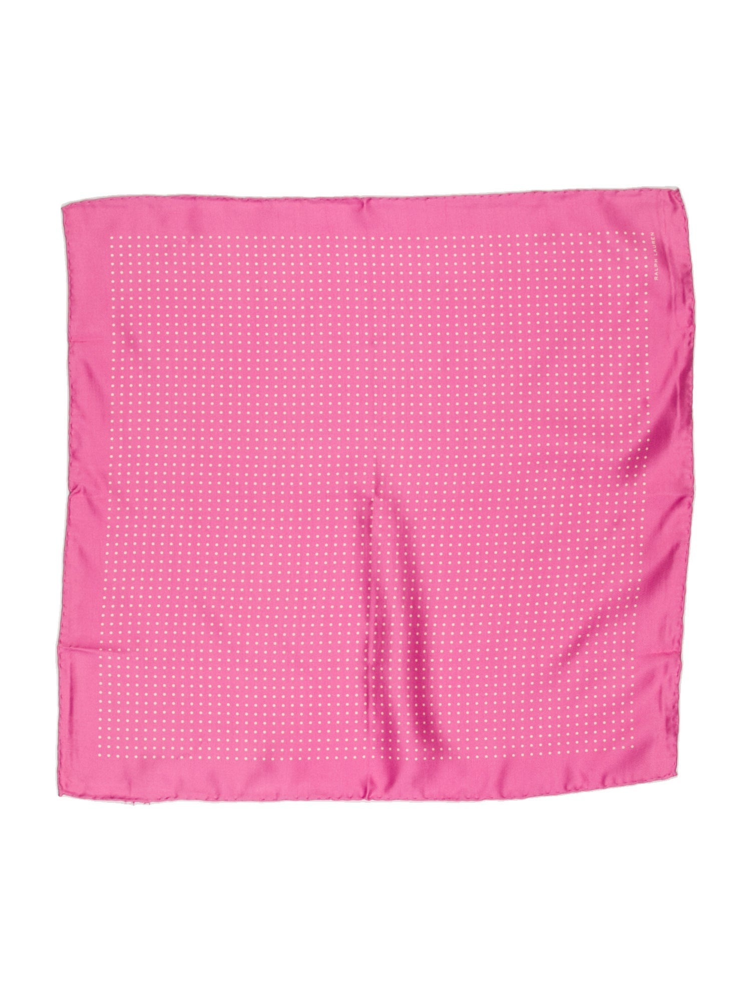 Ralph Lauren Black Label Silk Polka Dot Print Scarf w/ Tags