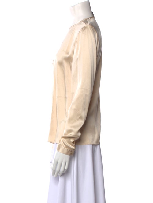 Ralph Lauren Black Label Silk Crew Neck Blouse