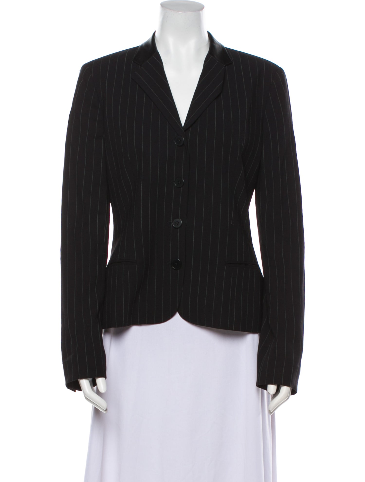 Ralph Lauren Black Label Wool Striped Evening Jacket