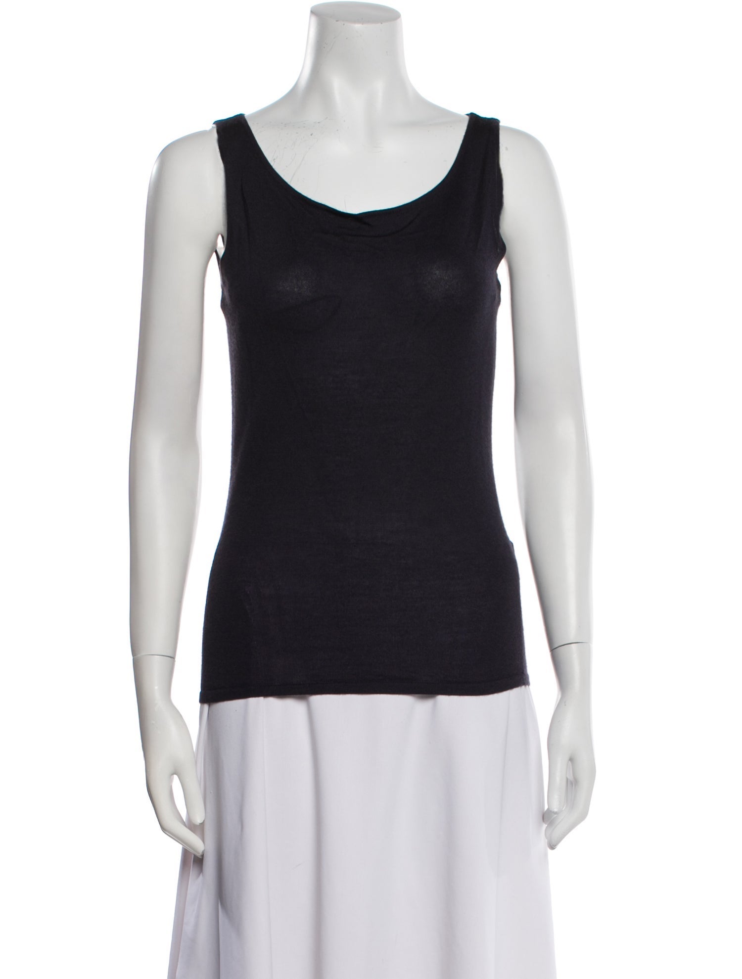 Ralph Lauren Black Label Cashmere Scoop Neck Top w/ Tags