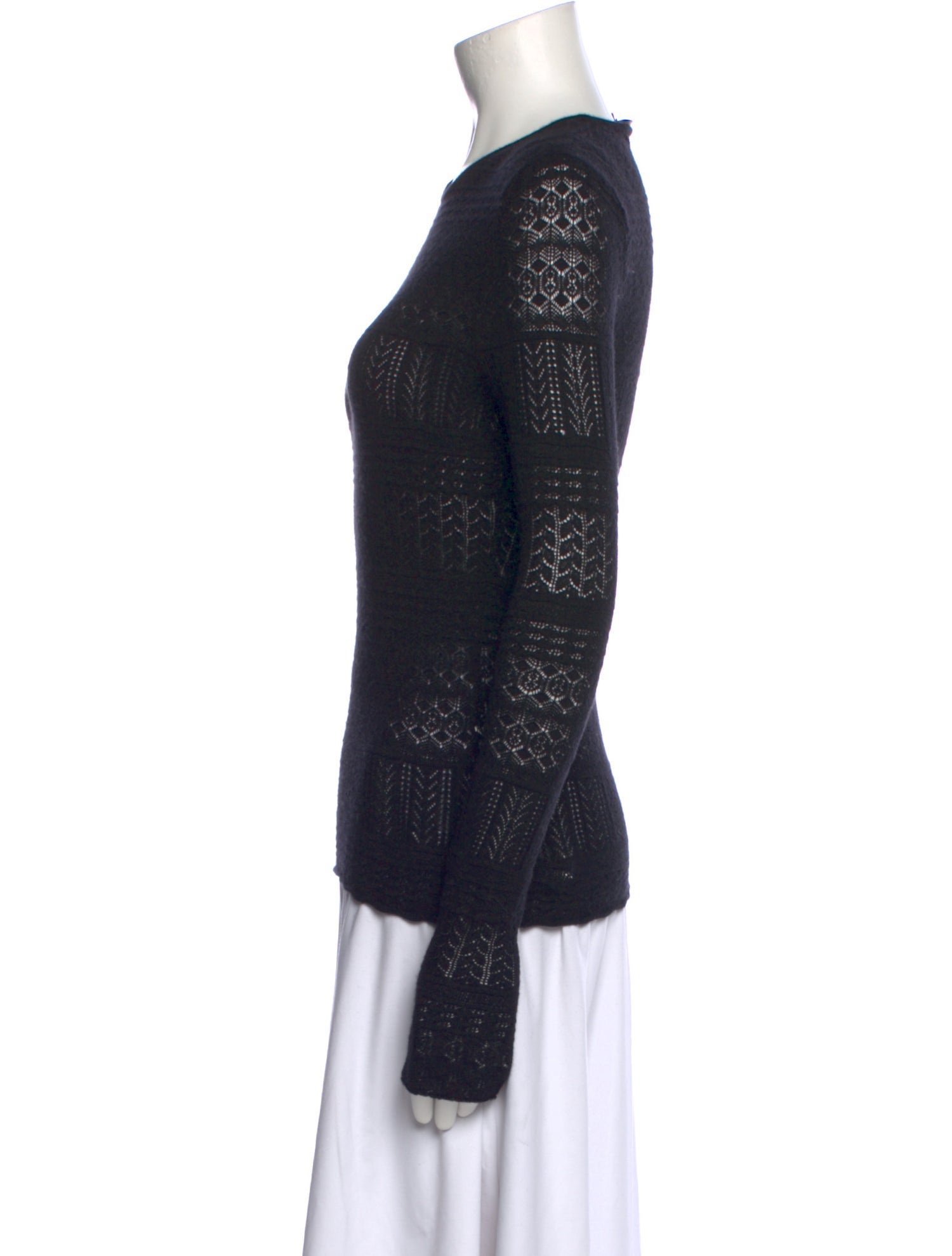 Ralph Lauren Black Label Cashmere Patterned Sweater