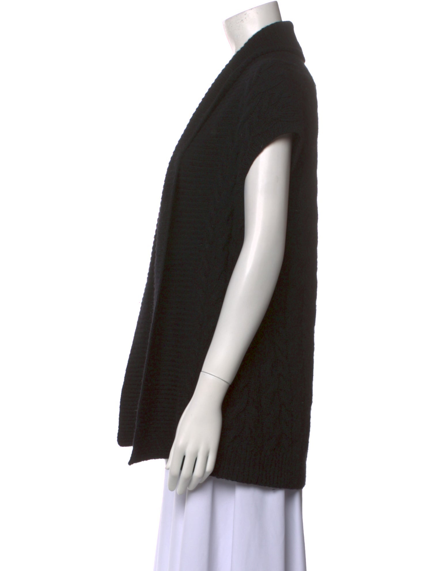 Ralph Lauren Black Label Wool Open Front Sweater