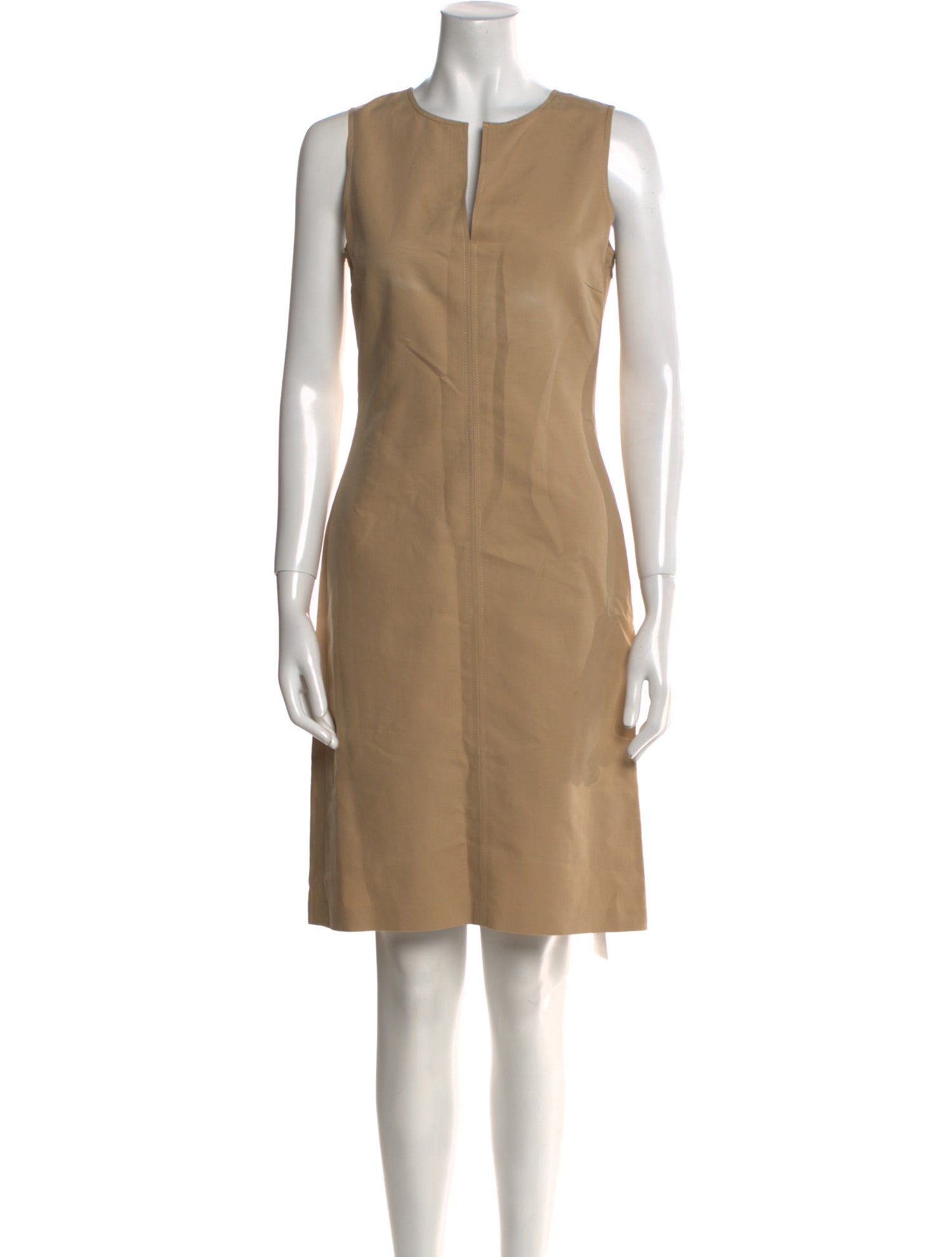 Ralph Lauren Black Label Scoop Neck Knee-Length Dress