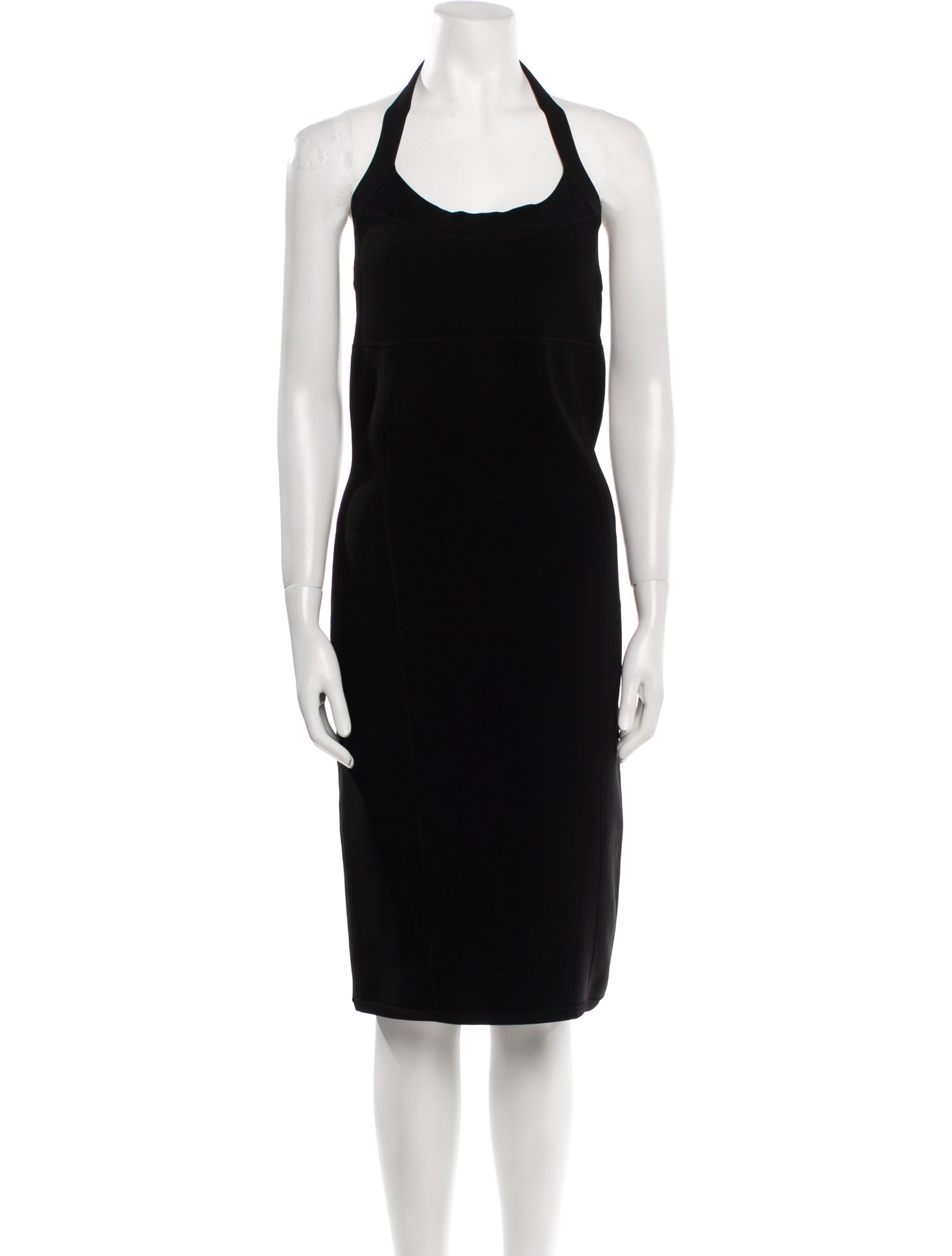 Ralph Lauren Black Label Halterneck Knee-Length Dress