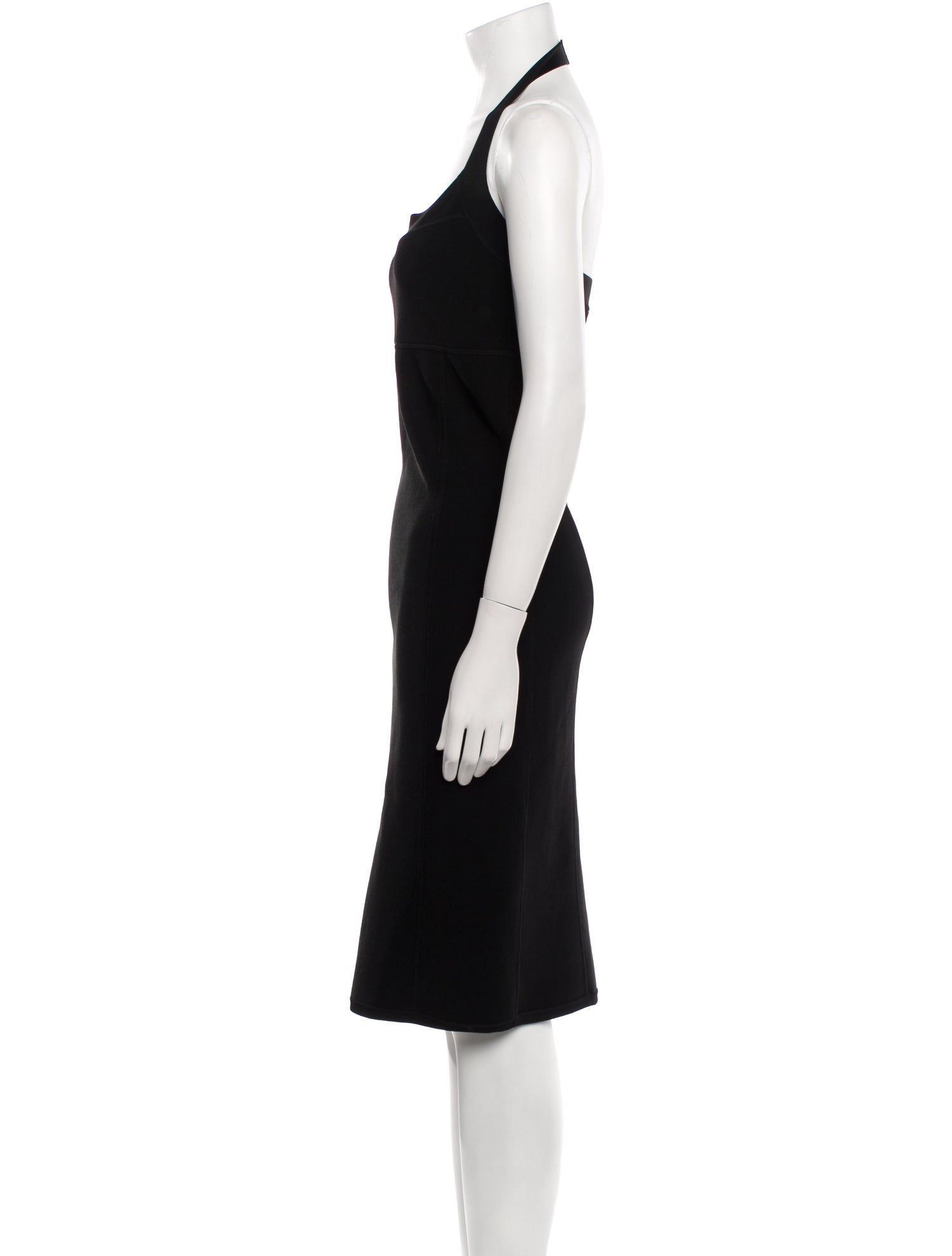 Ralph Lauren Black Label Halterneck Knee-Length Dress