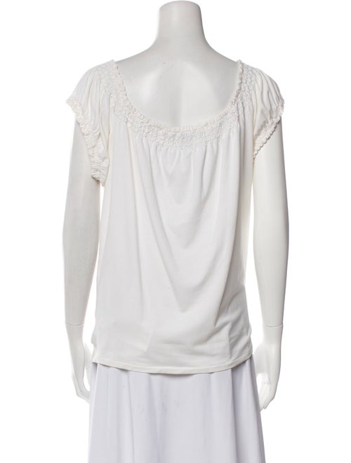 Ralph Lauren Black Label Scoop Neck Short Sleeve Blouse