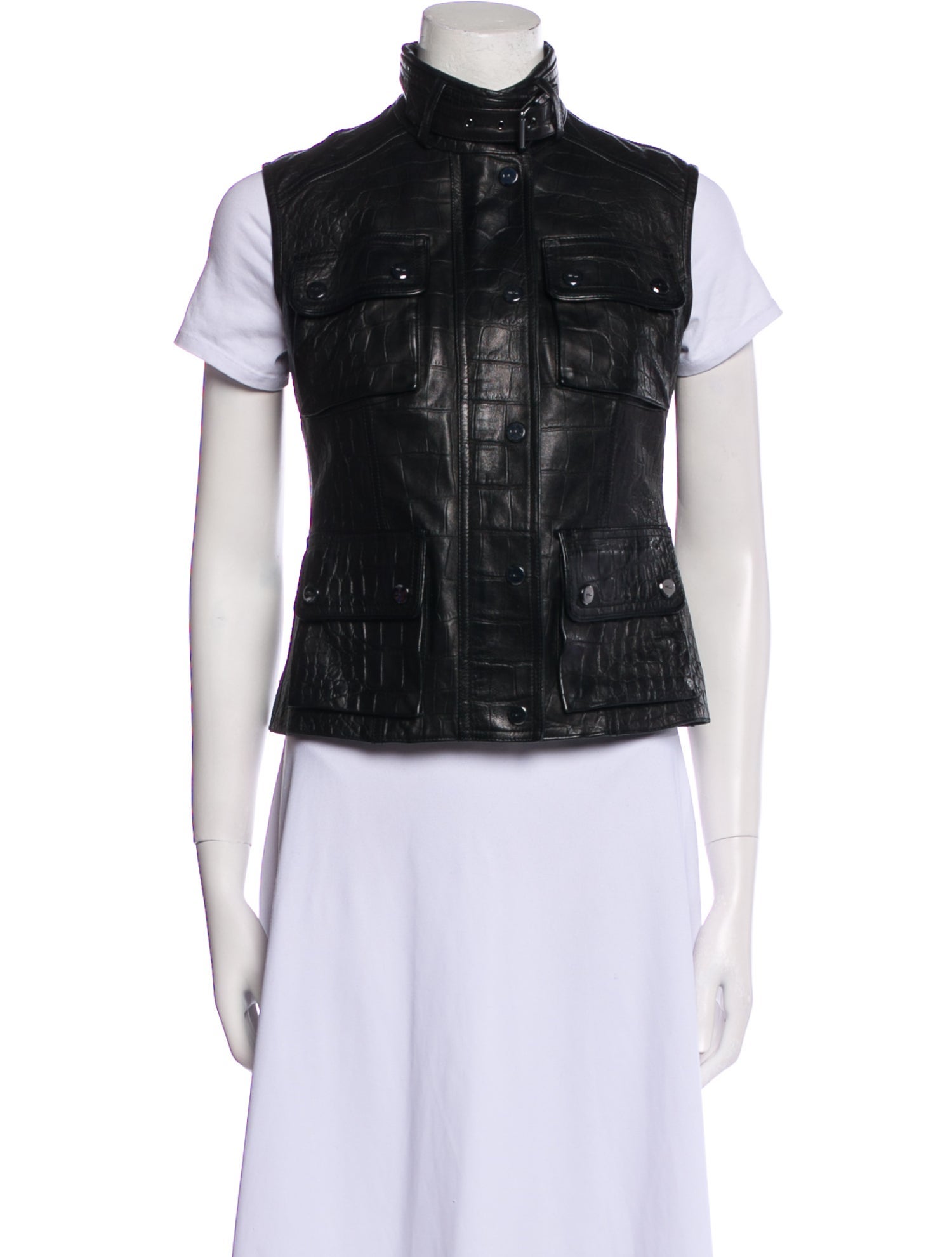 Ralph Lauren Black Label Leather Vest