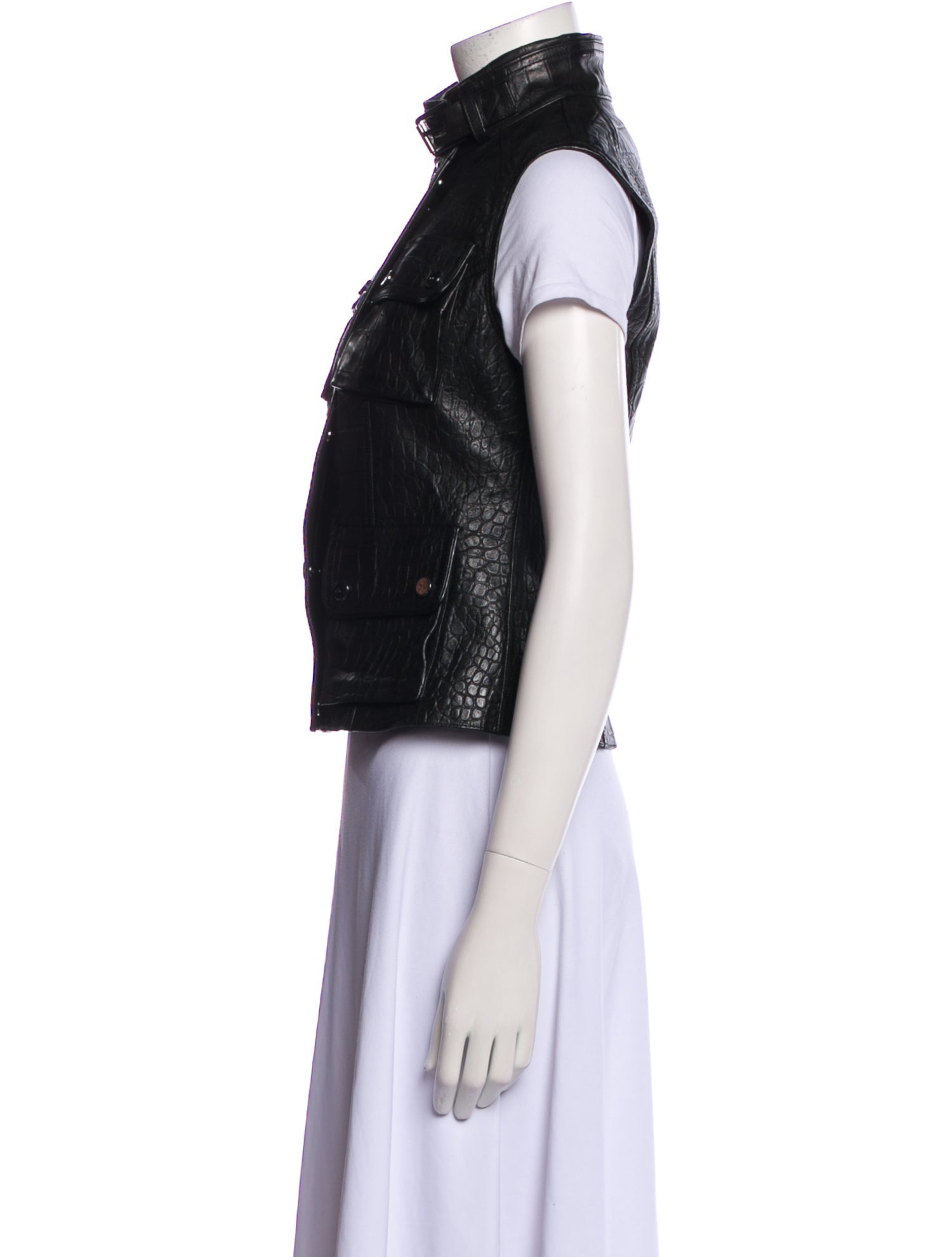 Ralph Lauren Black Label Leather Vest