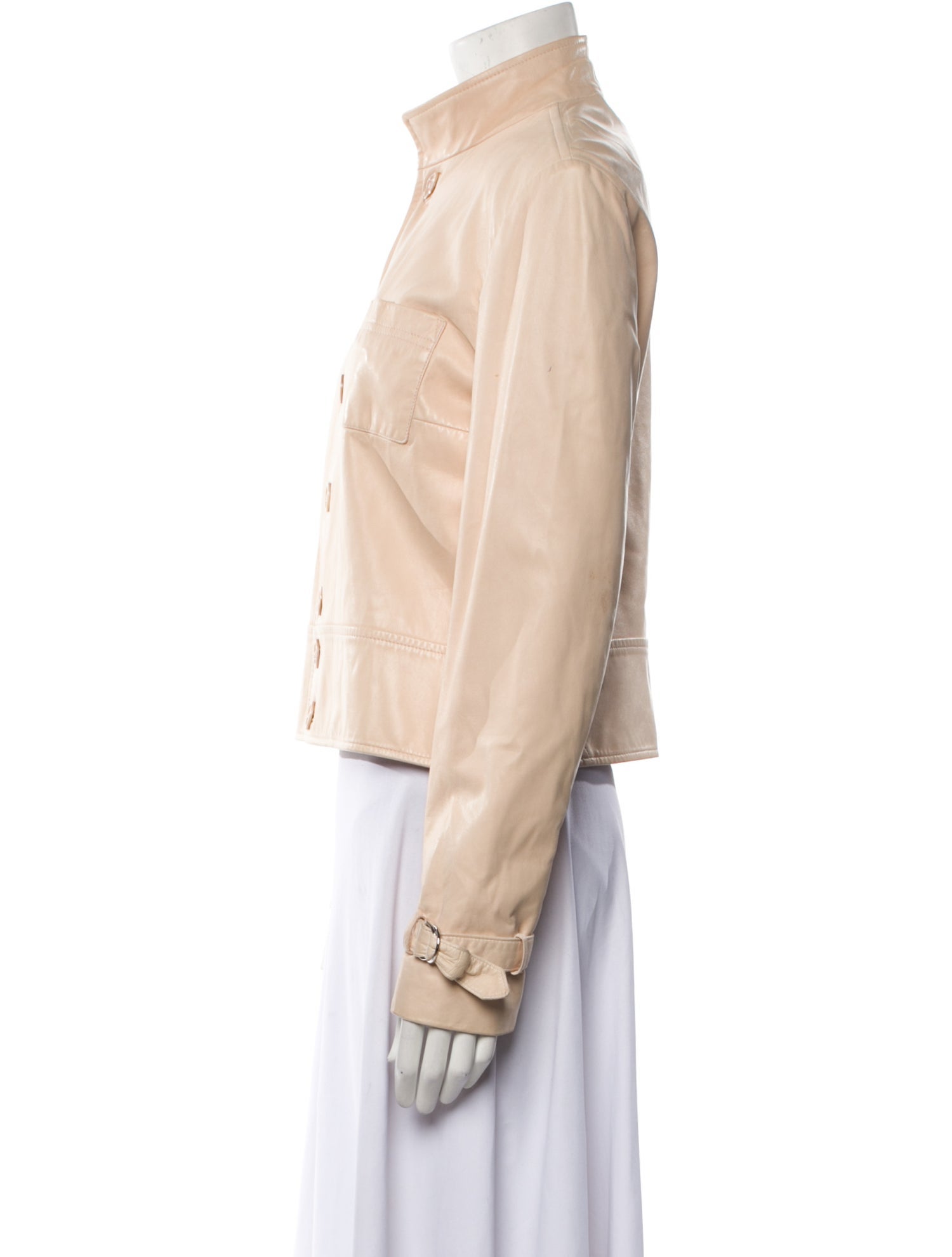 Ralph Lauren Black Label Lamb Leather Utility Jacket