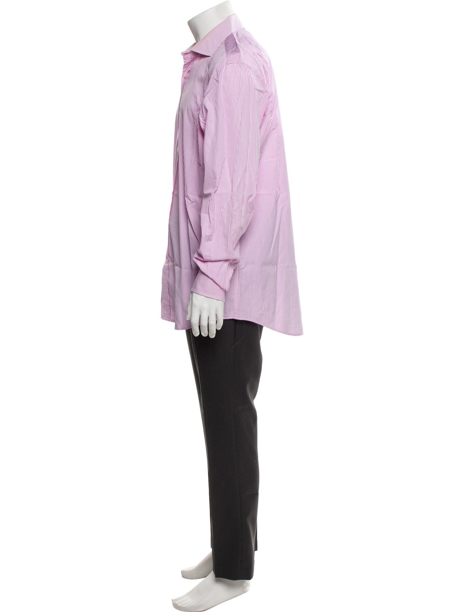 Ralph Lauren Black Label Striped Long Sleeve Dress Shirt