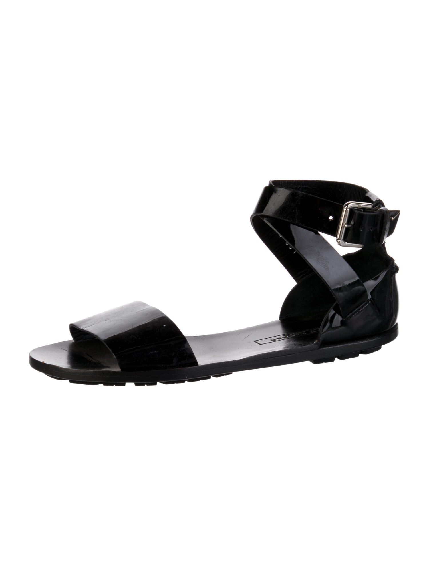 Ralph Lauren Black Label Patent Leather Sandals