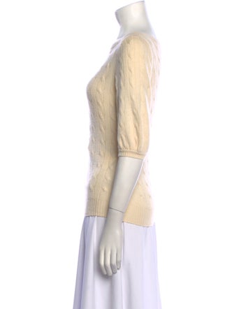 Ralph Lauren Black Label Cashmere Bateau Neckline Sweater