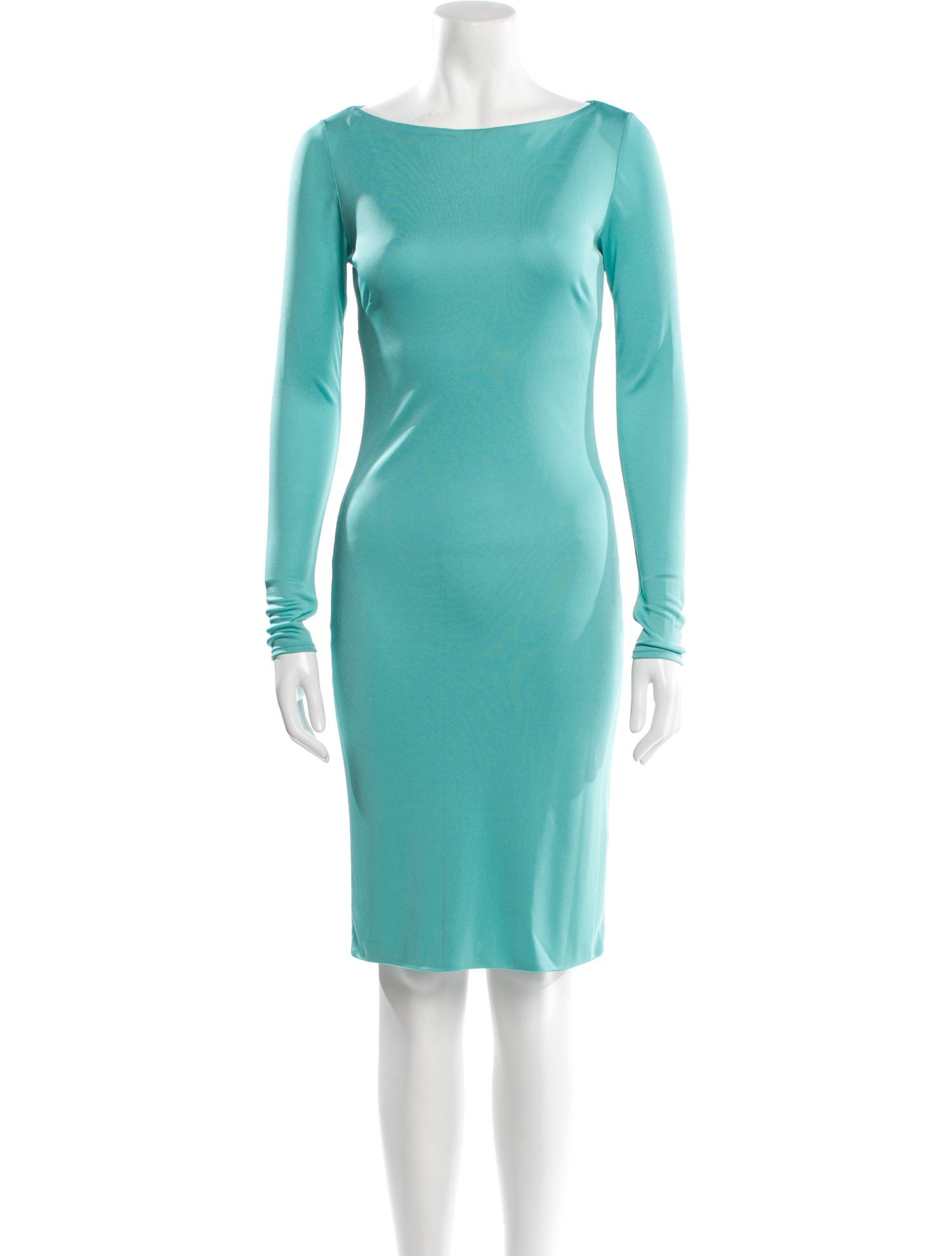 Ralph Lauren Black Label Bateau Neckline Knee-Length Dress