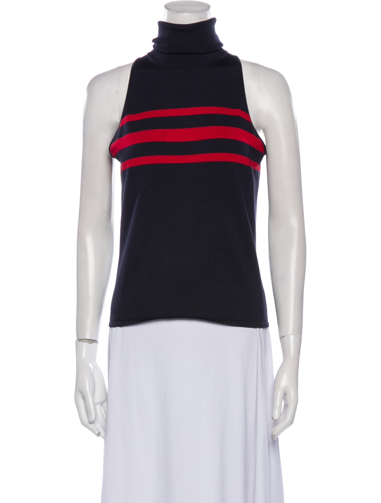 Ralph Lauren Black Label Silk Striped Top