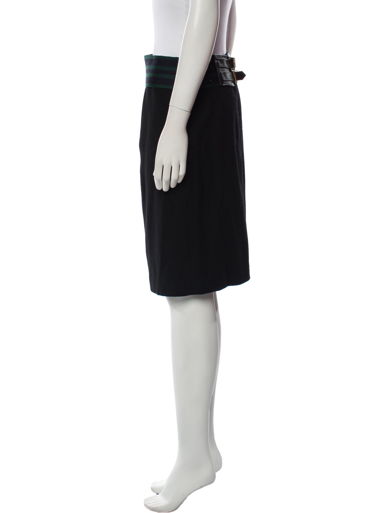 Ralph Lauren Black Label Wool Knee-Length Skirt