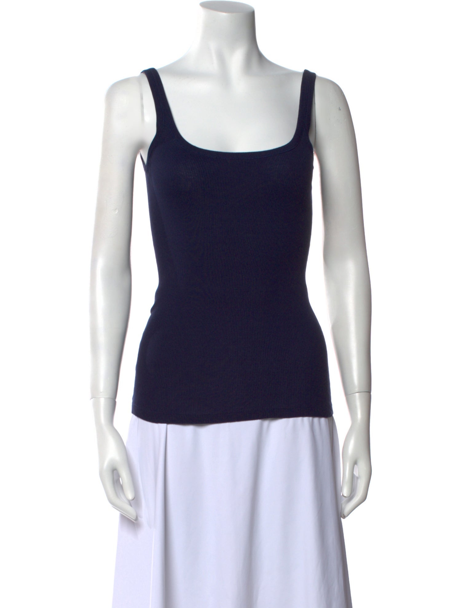 Ralph Lauren Black Label Square Neckline Sleeveless Top