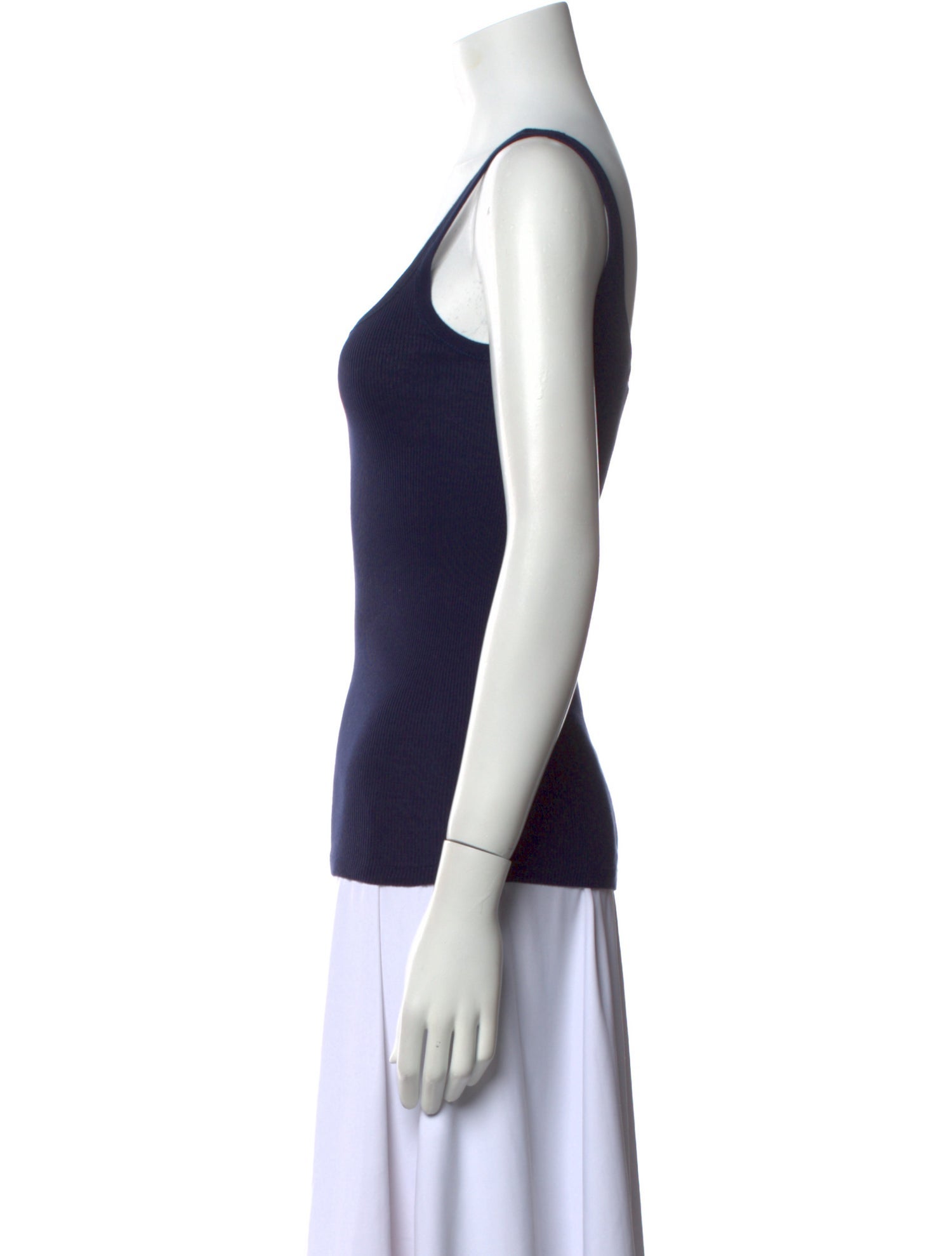 Ralph Lauren Black Label Square Neckline Sleeveless Top