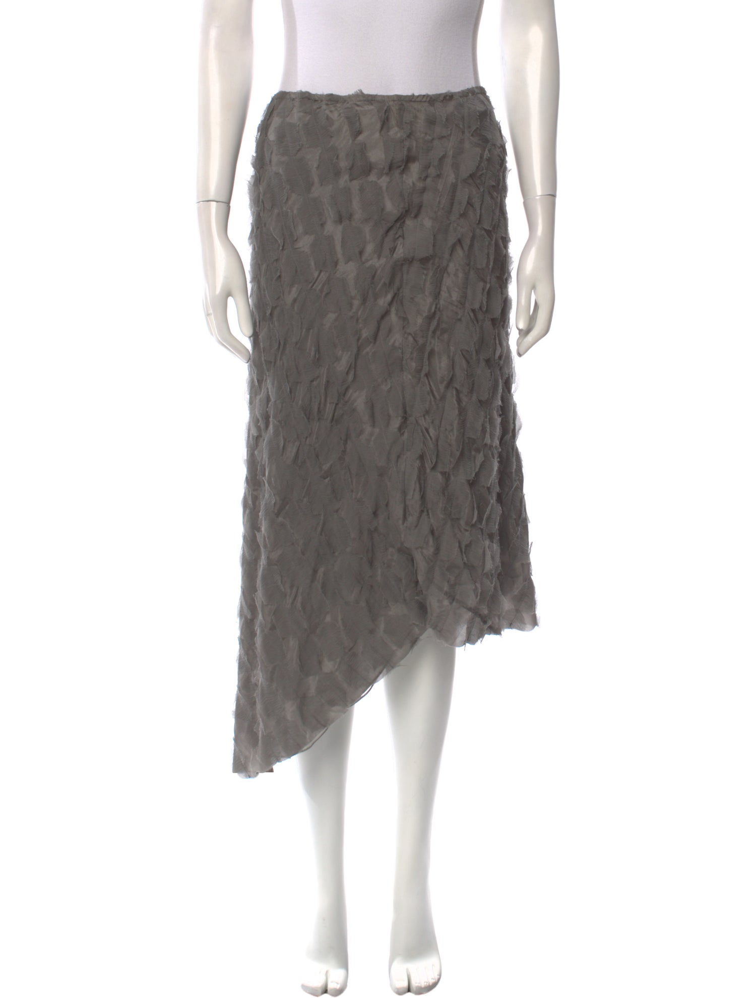Ralph Lauren Black Label Silk Midi Length Skirt