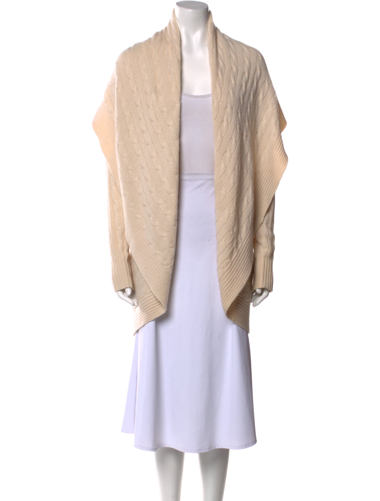 Ralph Lauren Black Label Cashmere Open Front Sweater