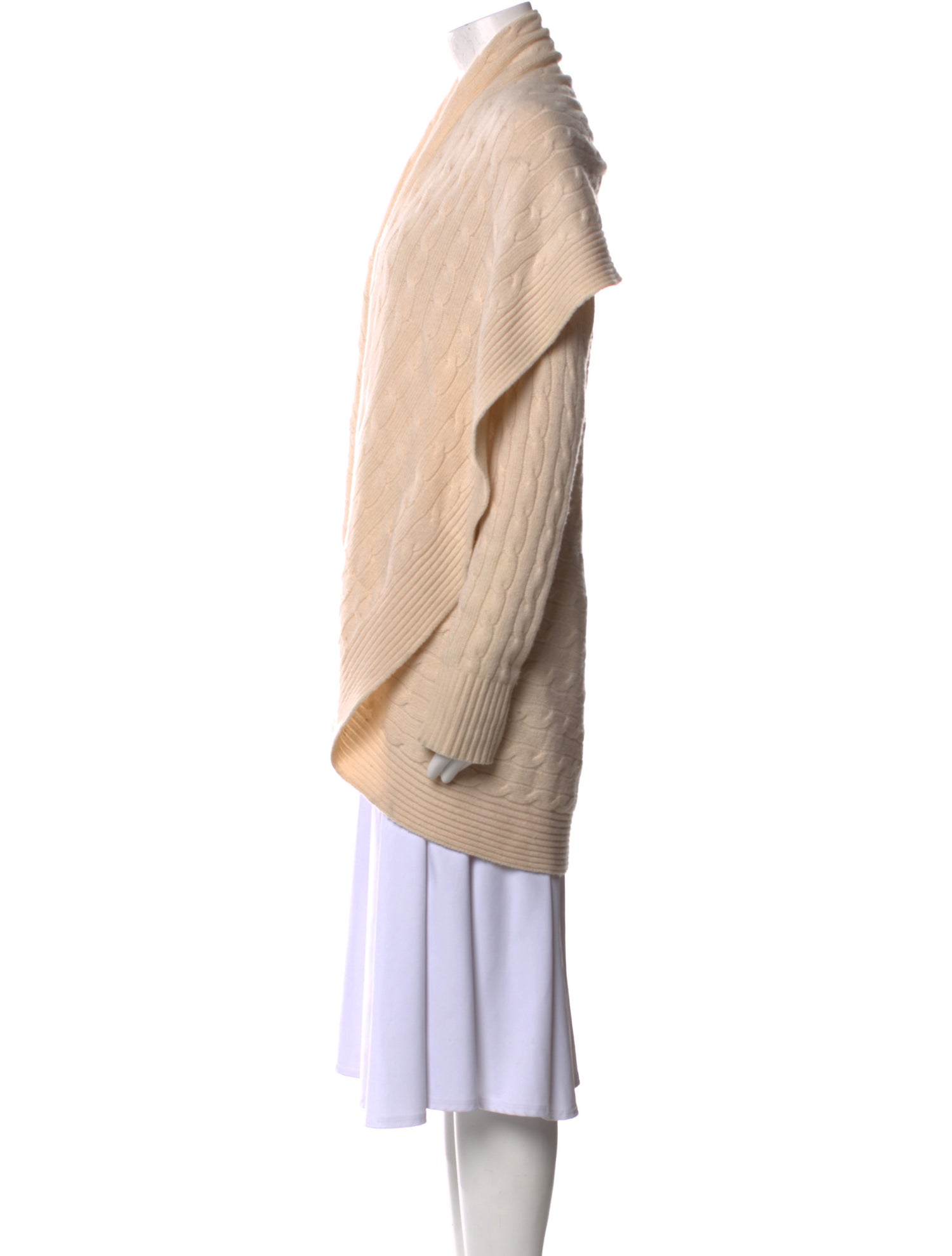 Ralph Lauren Black Label Cashmere Open Front Sweater