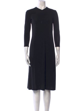 Ralph Lauren Black Label Crew Neck Midi Length Dress