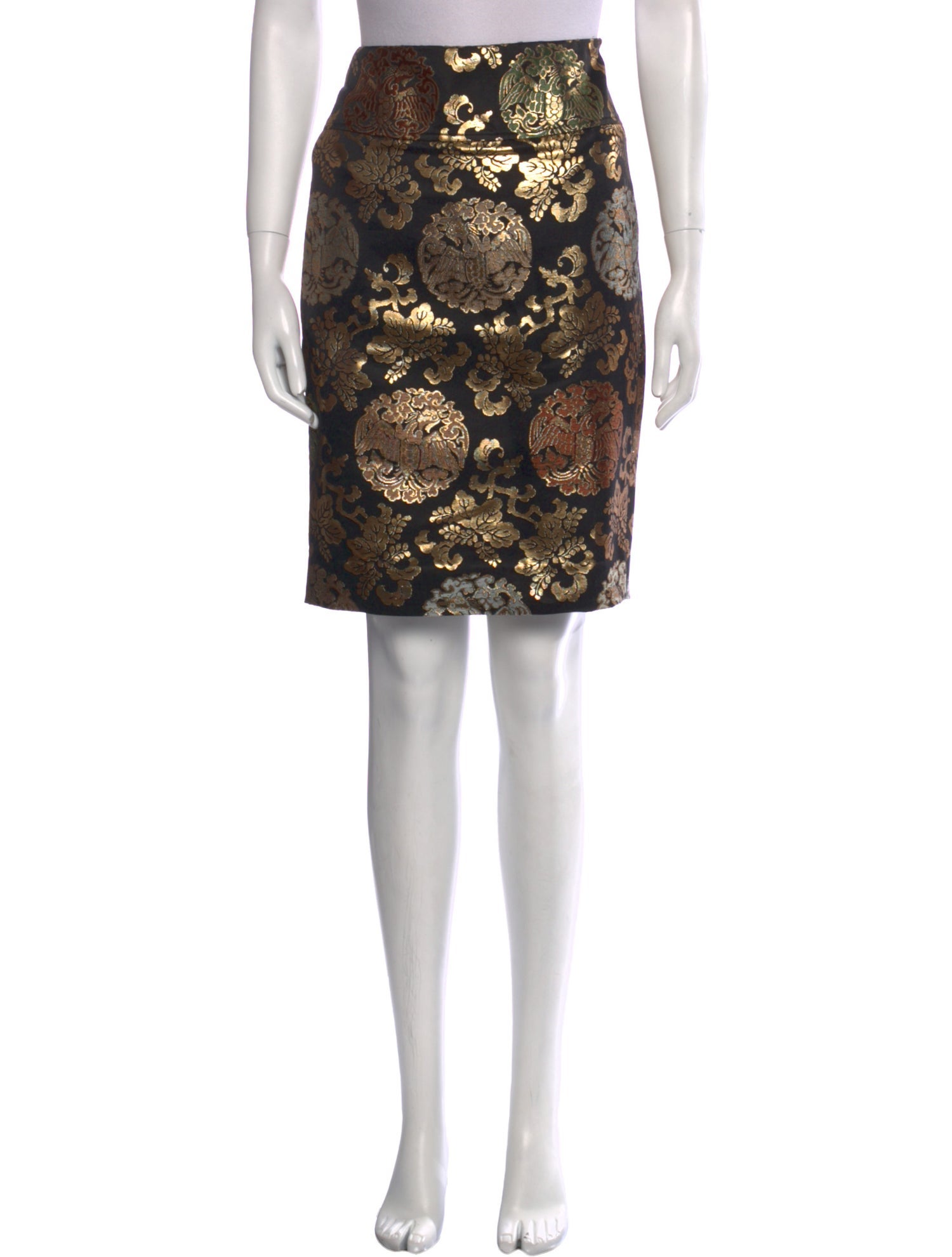 Ralph Lauren Black Label Printed Knee-Length Skirt