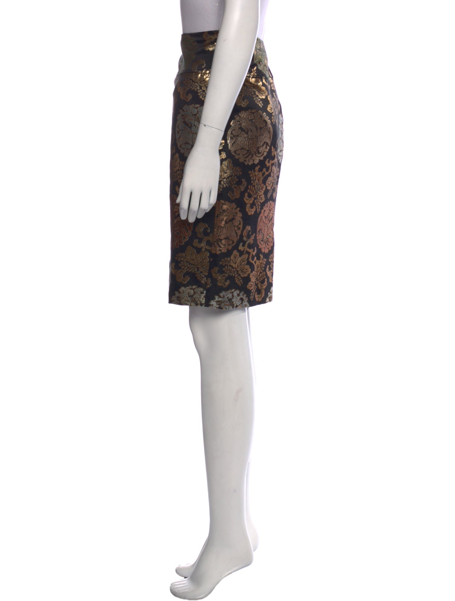 Ralph Lauren Black Label Printed Knee-Length Skirt