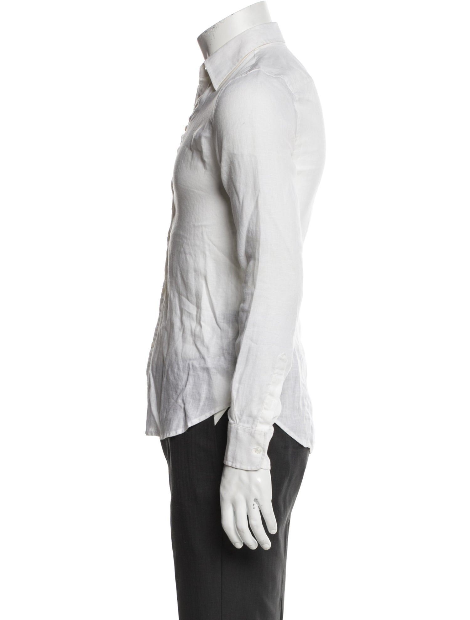 Ralph Lauren Black Label Linen Long Sleeve Dress Shirt