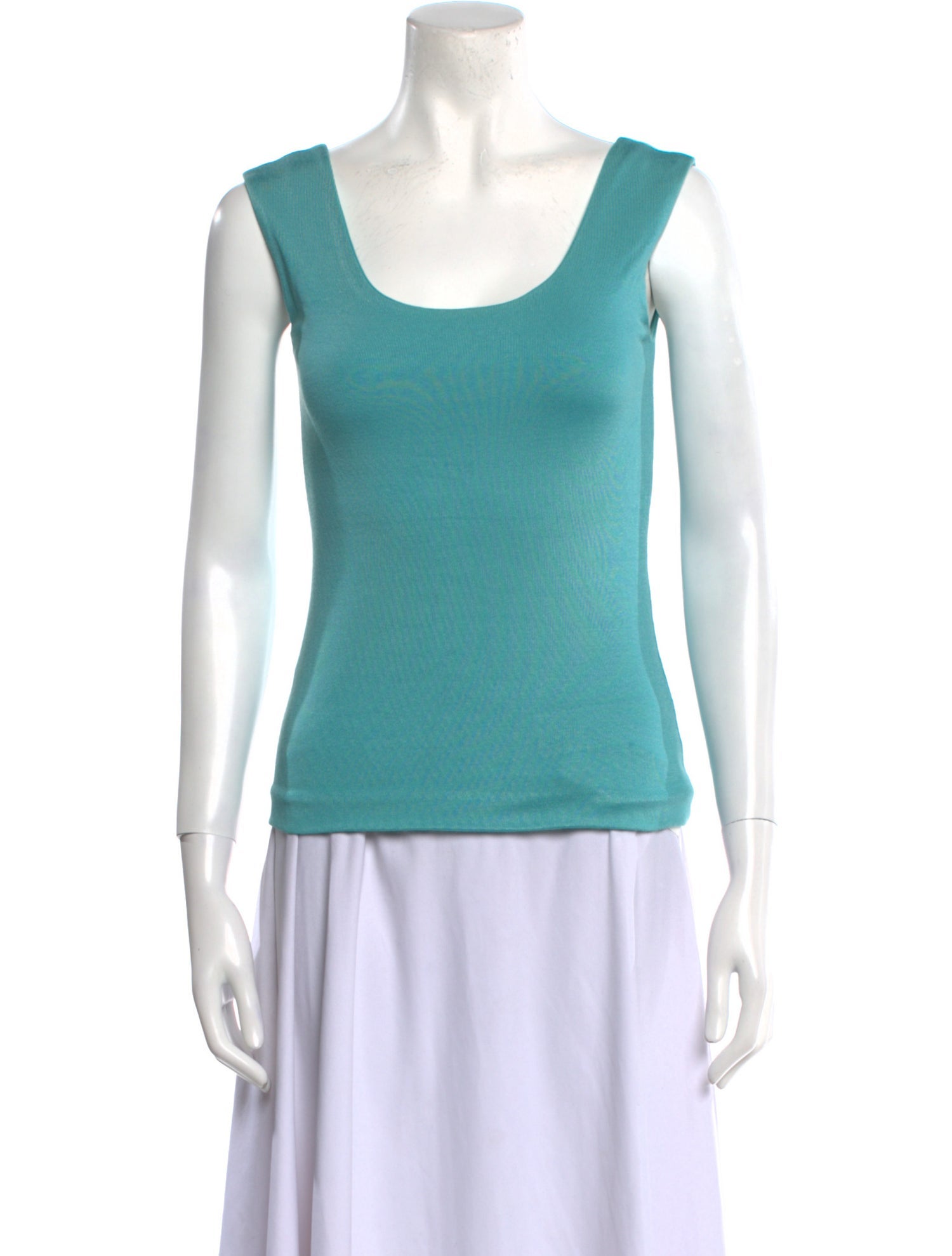 Ralph Lauren Black Label Scoop Neck Sleeveless Top