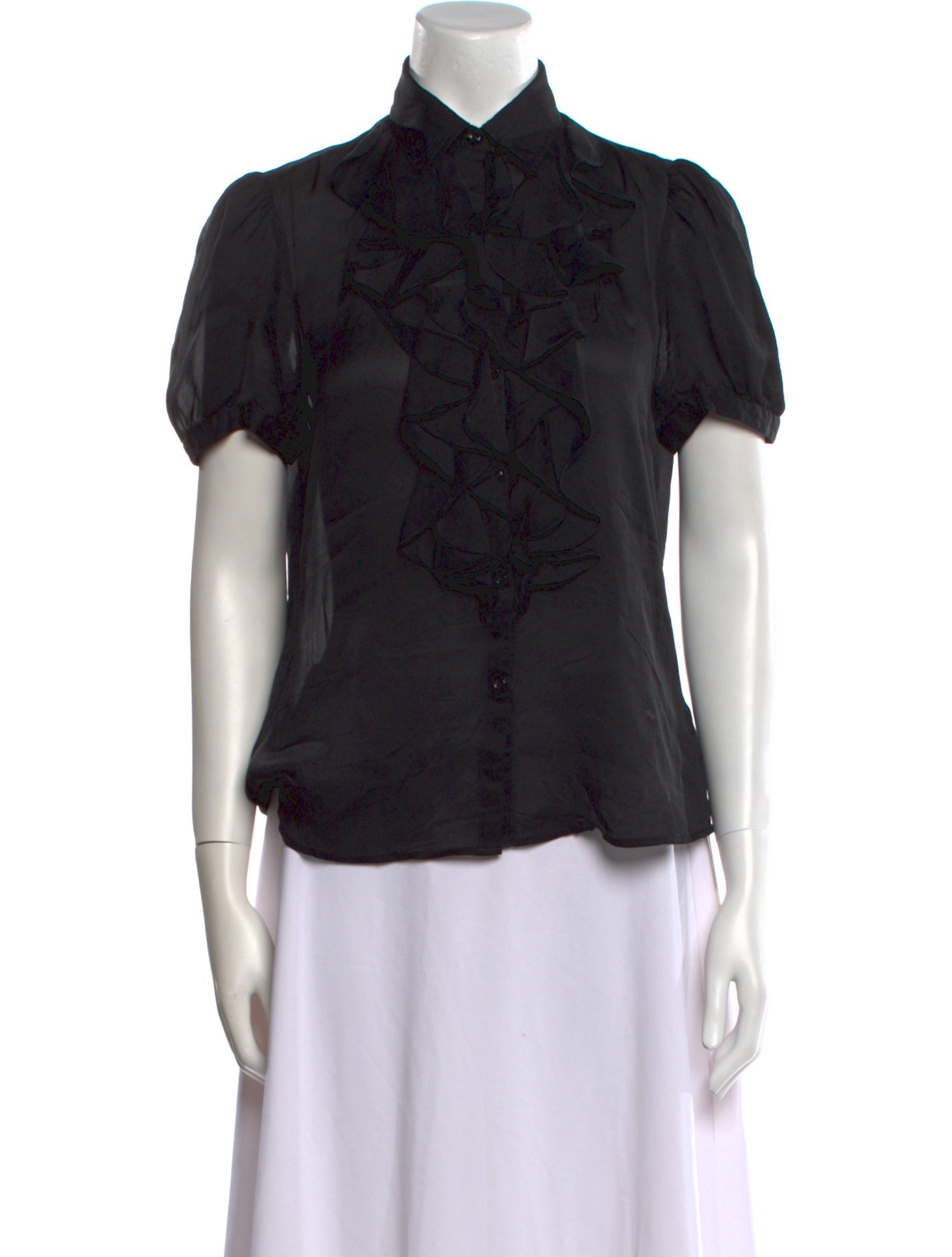 Ralph Lauren Black Label Short Sleeve Button-Up Top