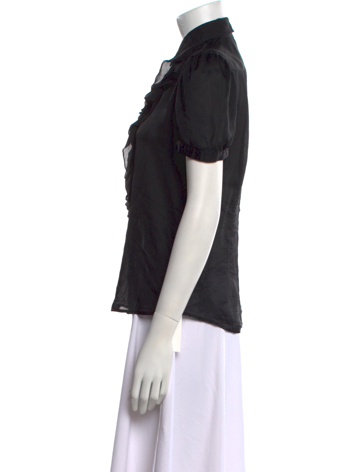Ralph Lauren Black Label Short Sleeve Button-Up Top