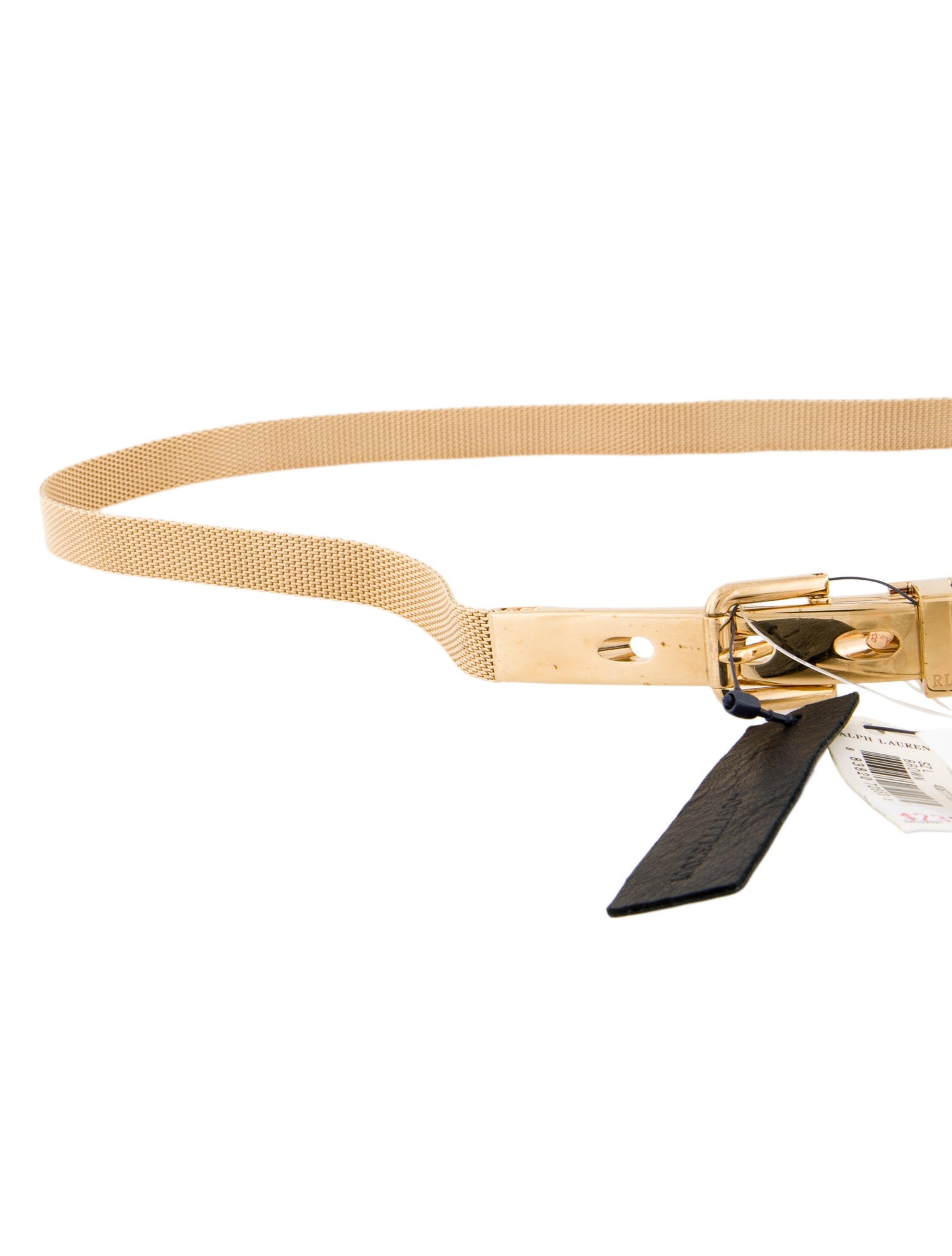 Ralph Lauren Black Label Skinny Metal Belt